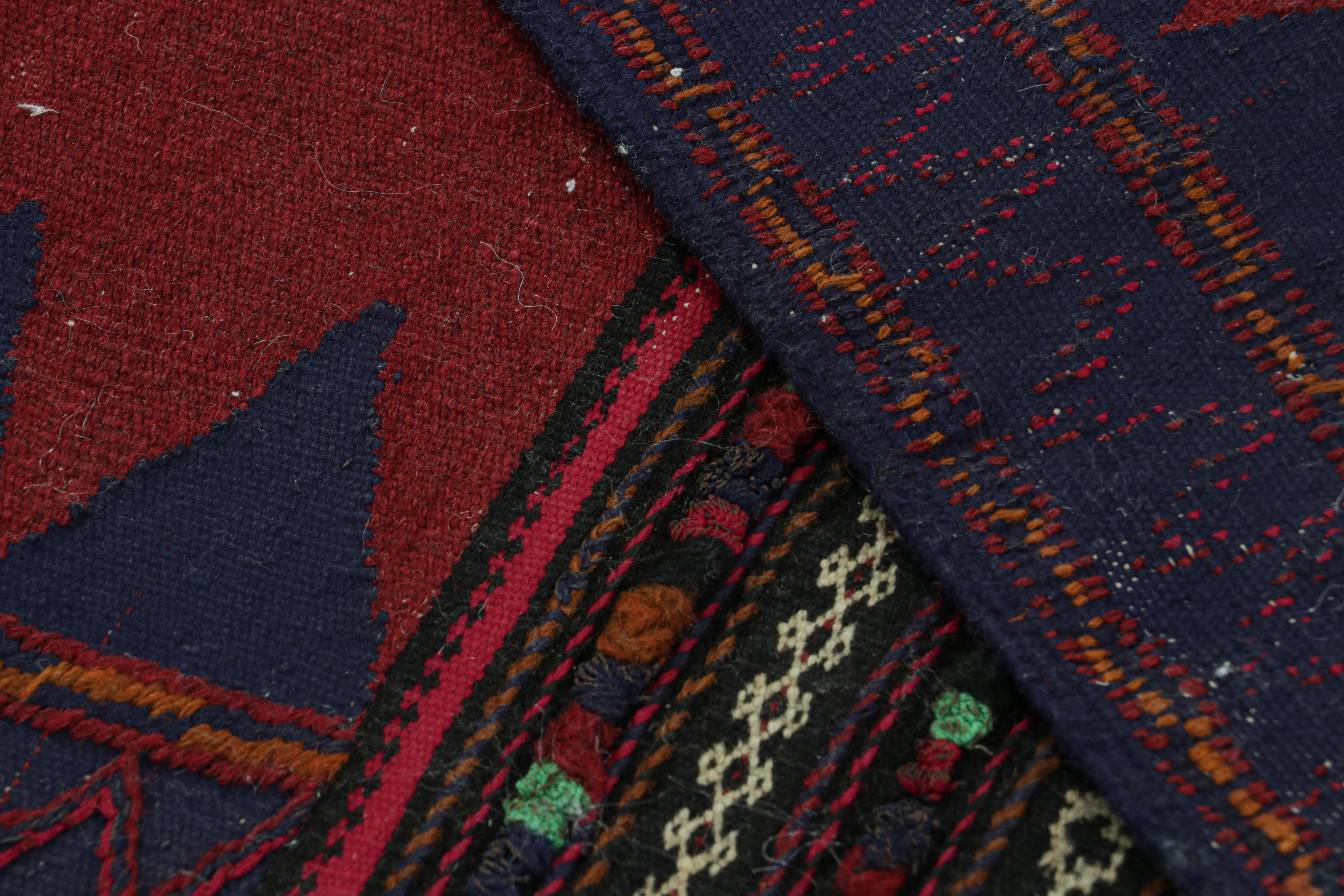Vintage Afghan Kilim Runner Rug, with Geometric Patterns from Rug & Kilim For Sale 1