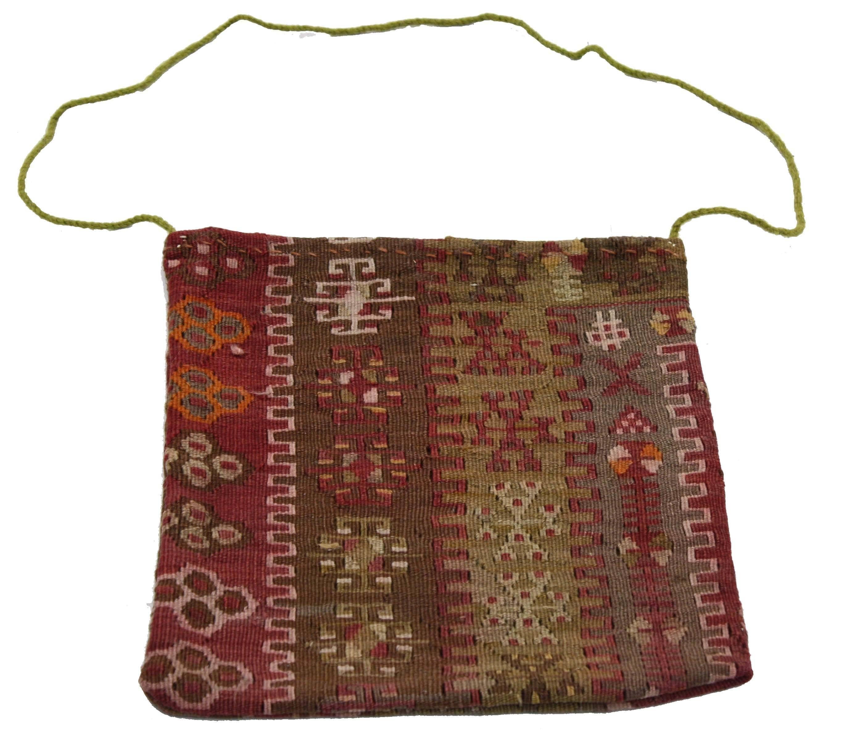Tribale Borsa di sale afghana vintage in kilim, tessuto tribale, arazzo da parete, arazzo afghano in vendita