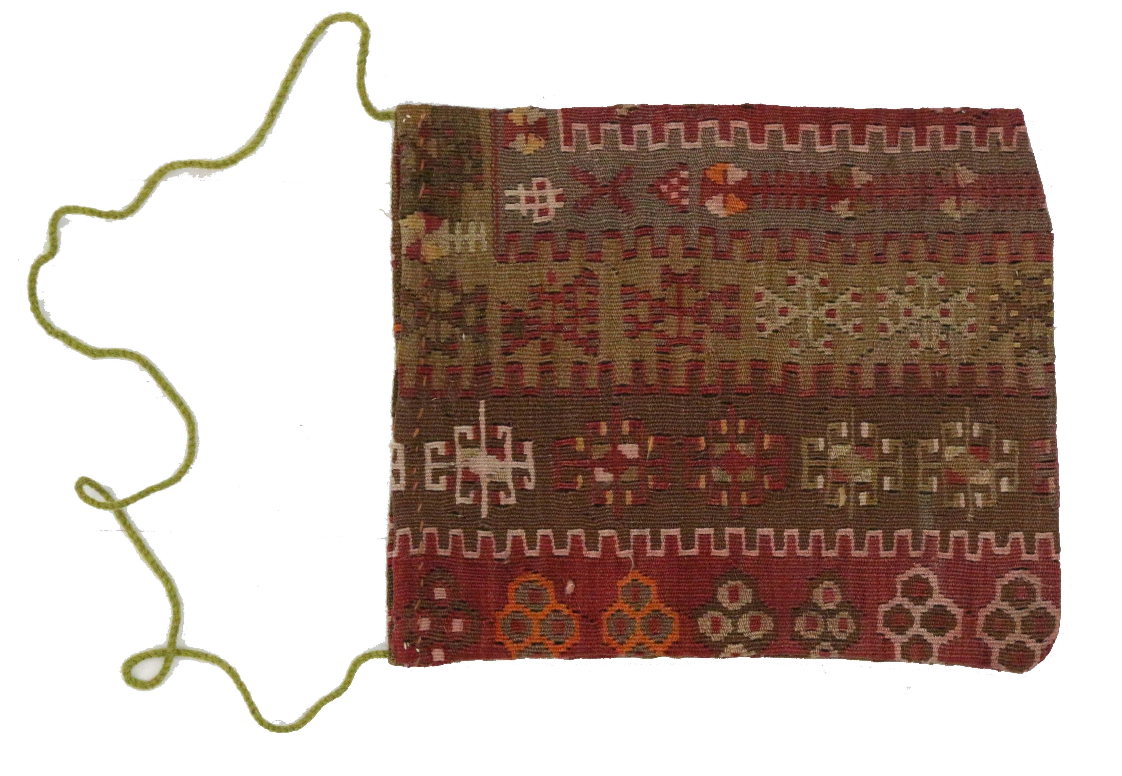 Afghano Borsa di sale afghana vintage in kilim, tessuto tribale, arazzo da parete, arazzo afghano in vendita