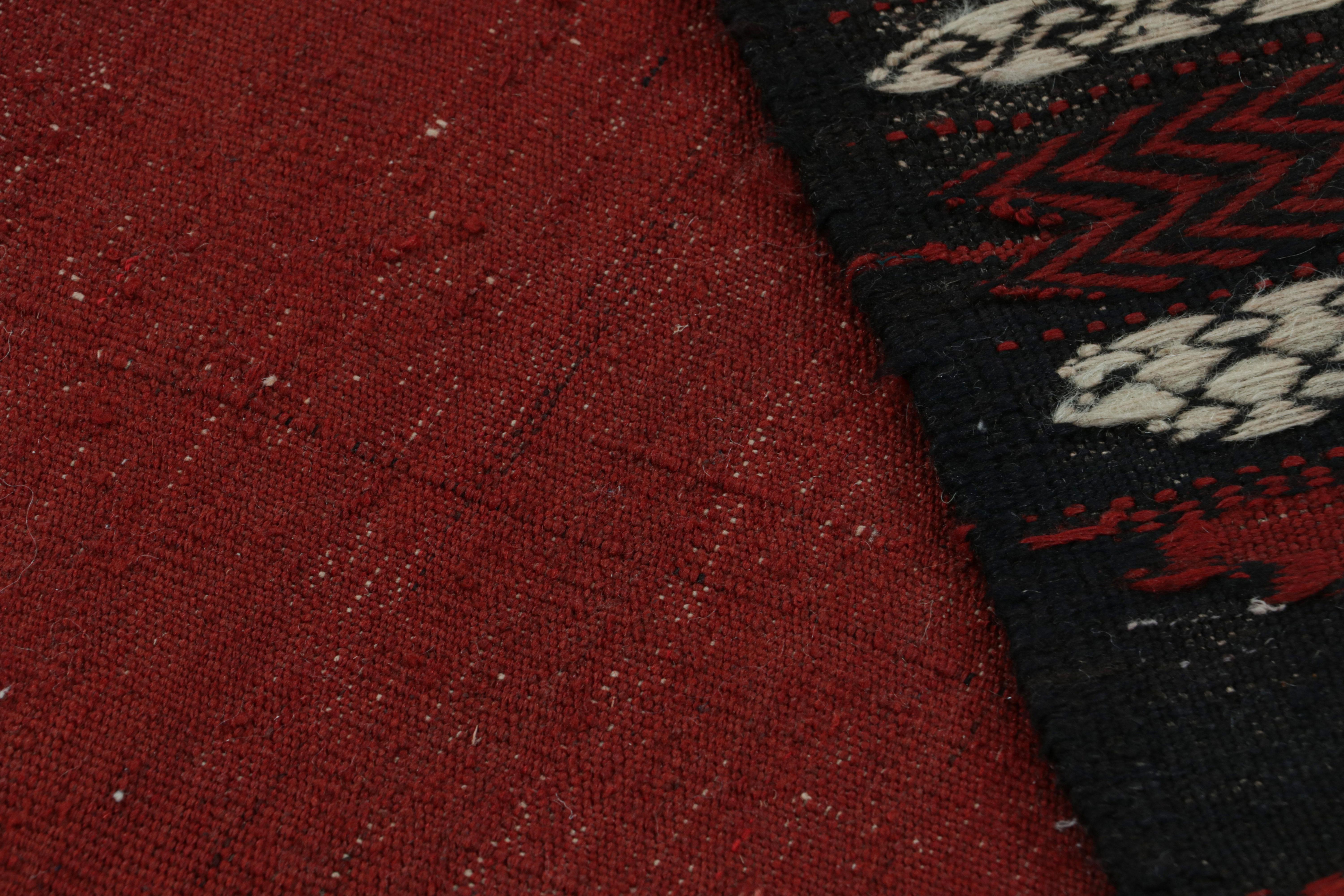 Vintage Afghan Kilim Scatter Rug with Geometric Patterns, from Rug & Kilim For Sale 1