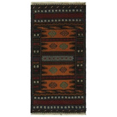 Kilim afghan vintage à motifs géométriques polychromes, de Rug & Kilim