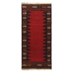 Kilim afghan vintage avec champ ouvert rouge, de Rug & Kilim