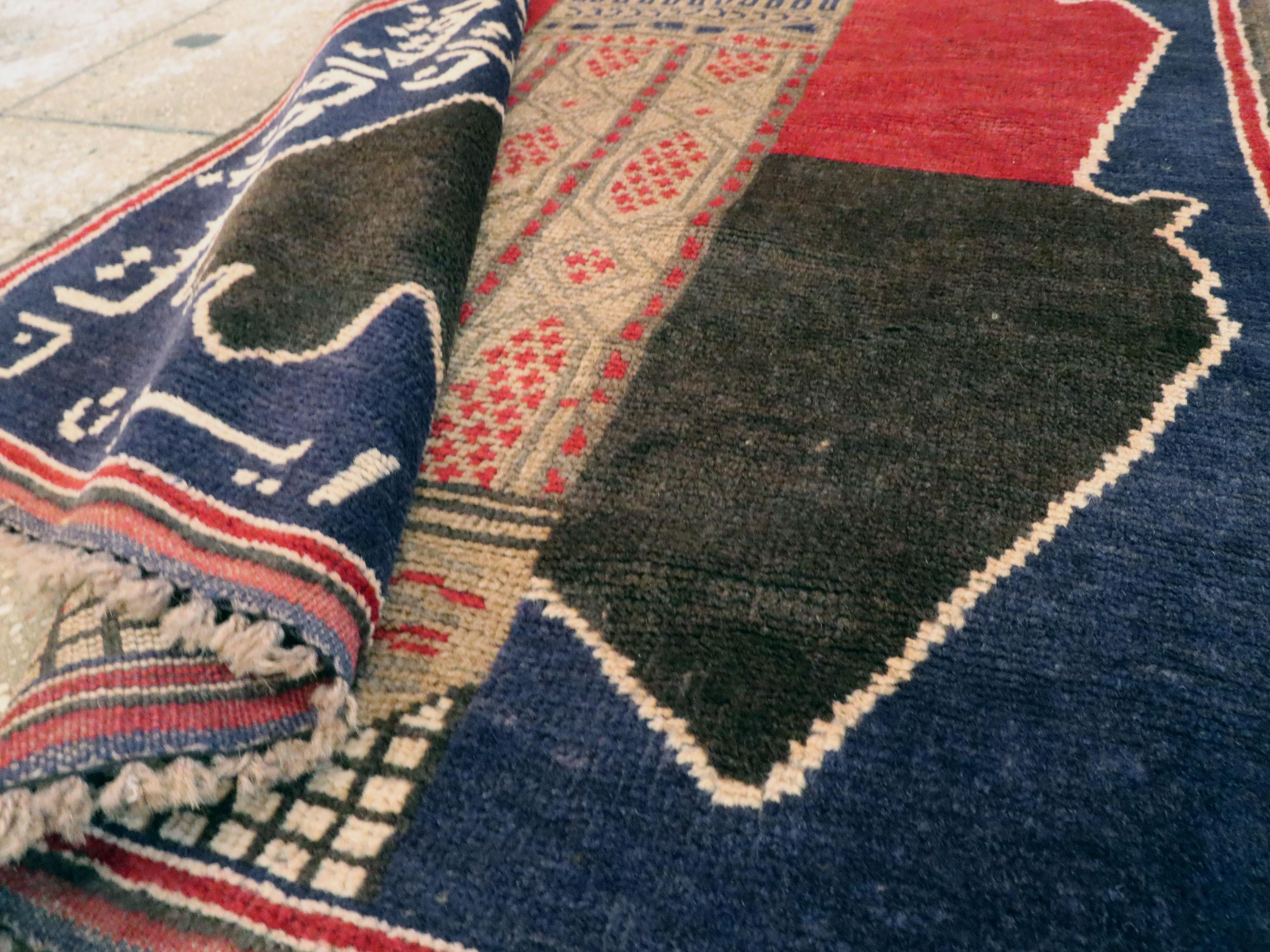 Afghanischer Bildkarte-Teppich, Vintage im Angebot 3