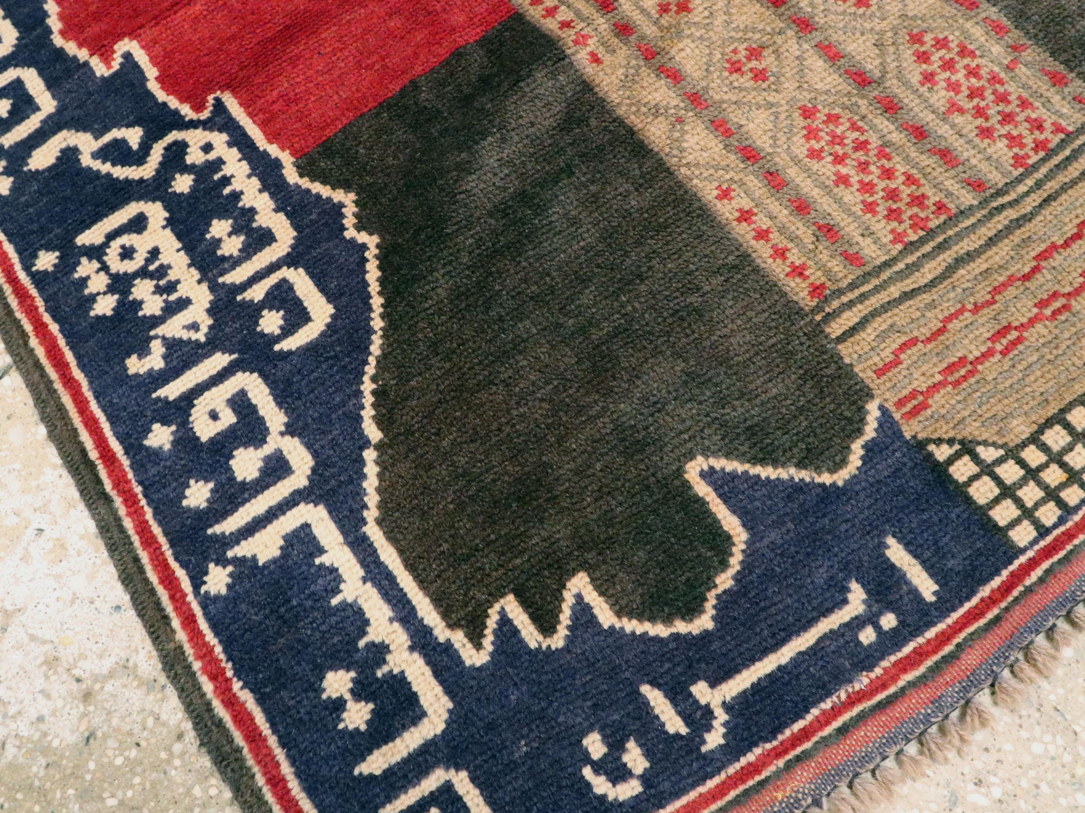 Afghanischer Bildkarte-Teppich, Vintage im Angebot 2