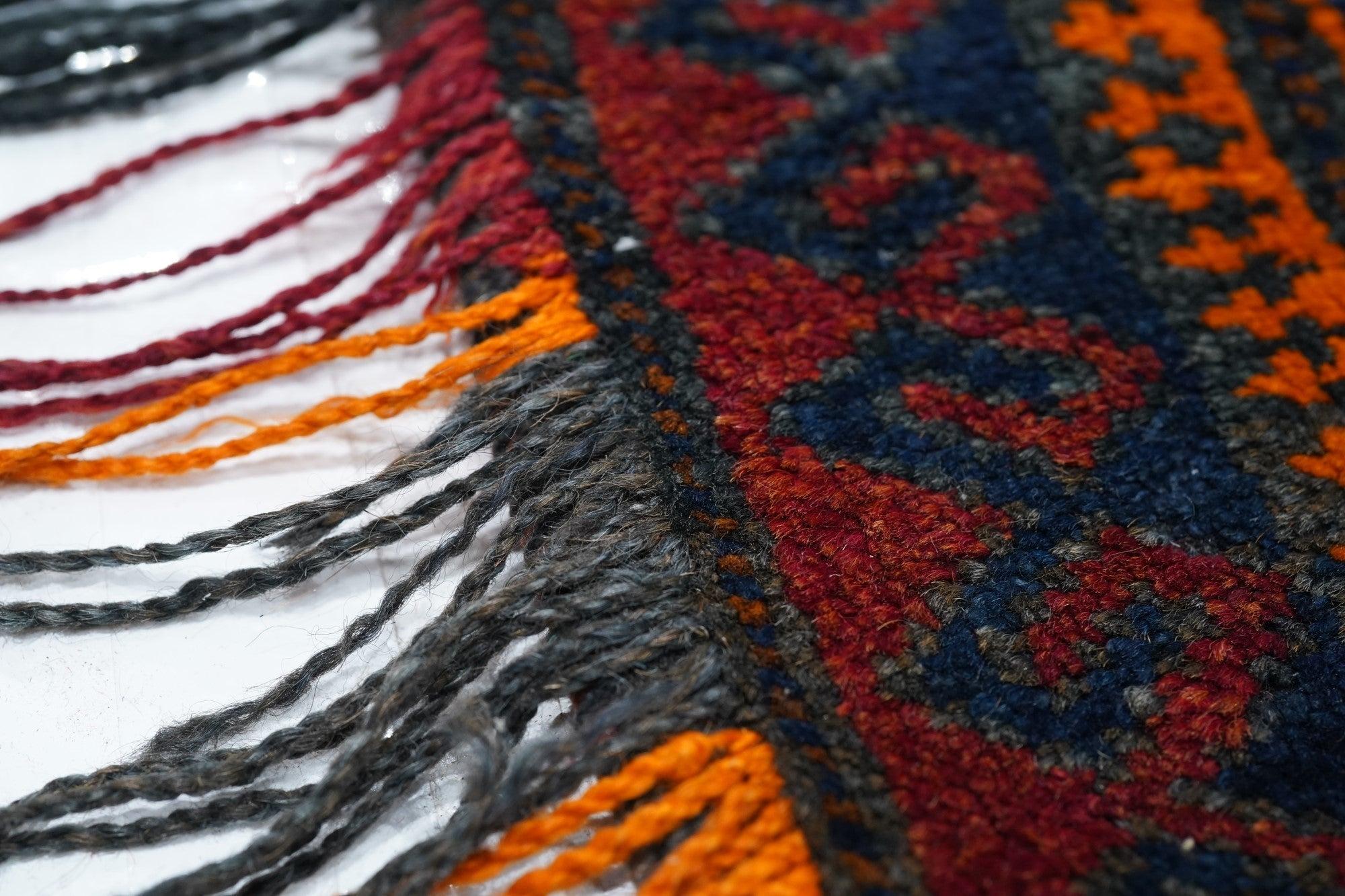 Vintage Afghan Rug 1'7'' x 3'2'' For Sale 1