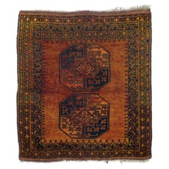 Vintage Afghan Rug 3'3'' x 3'9''