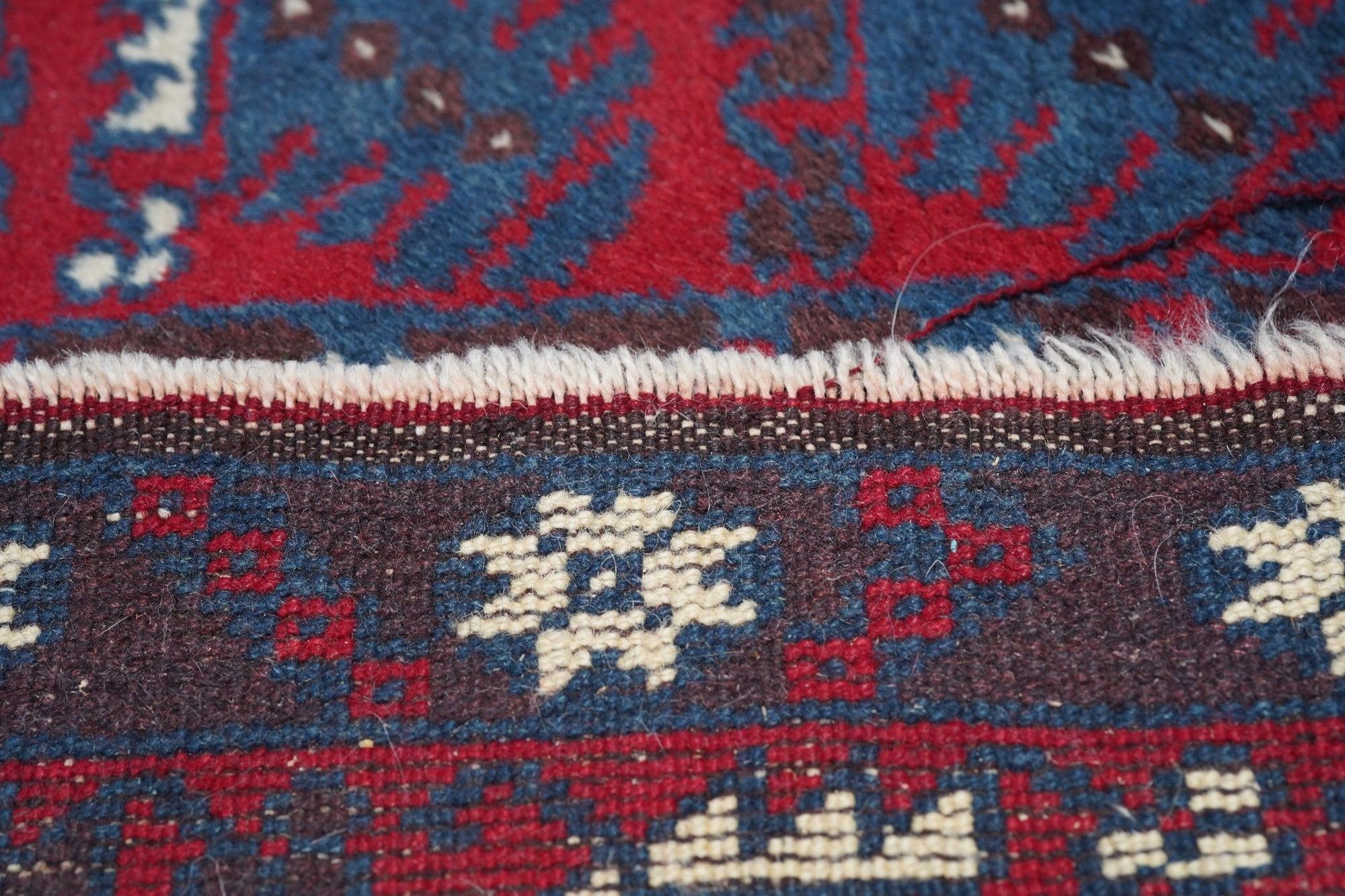 Afghano Tappeto afgano vintage 3'9'' x 6'0'' in vendita
