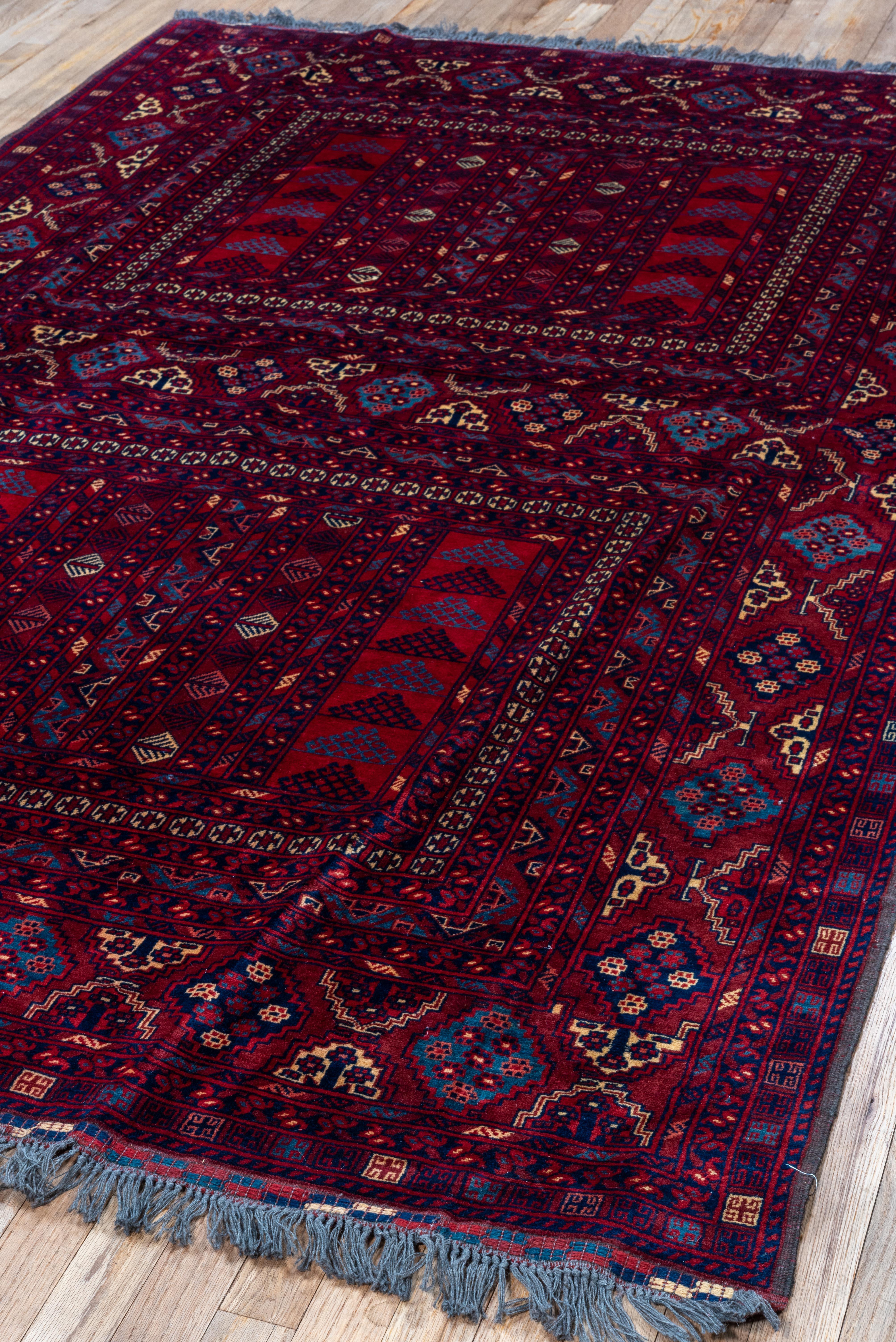 Tapis afghan vintage Tribal Gul Design en vente 2