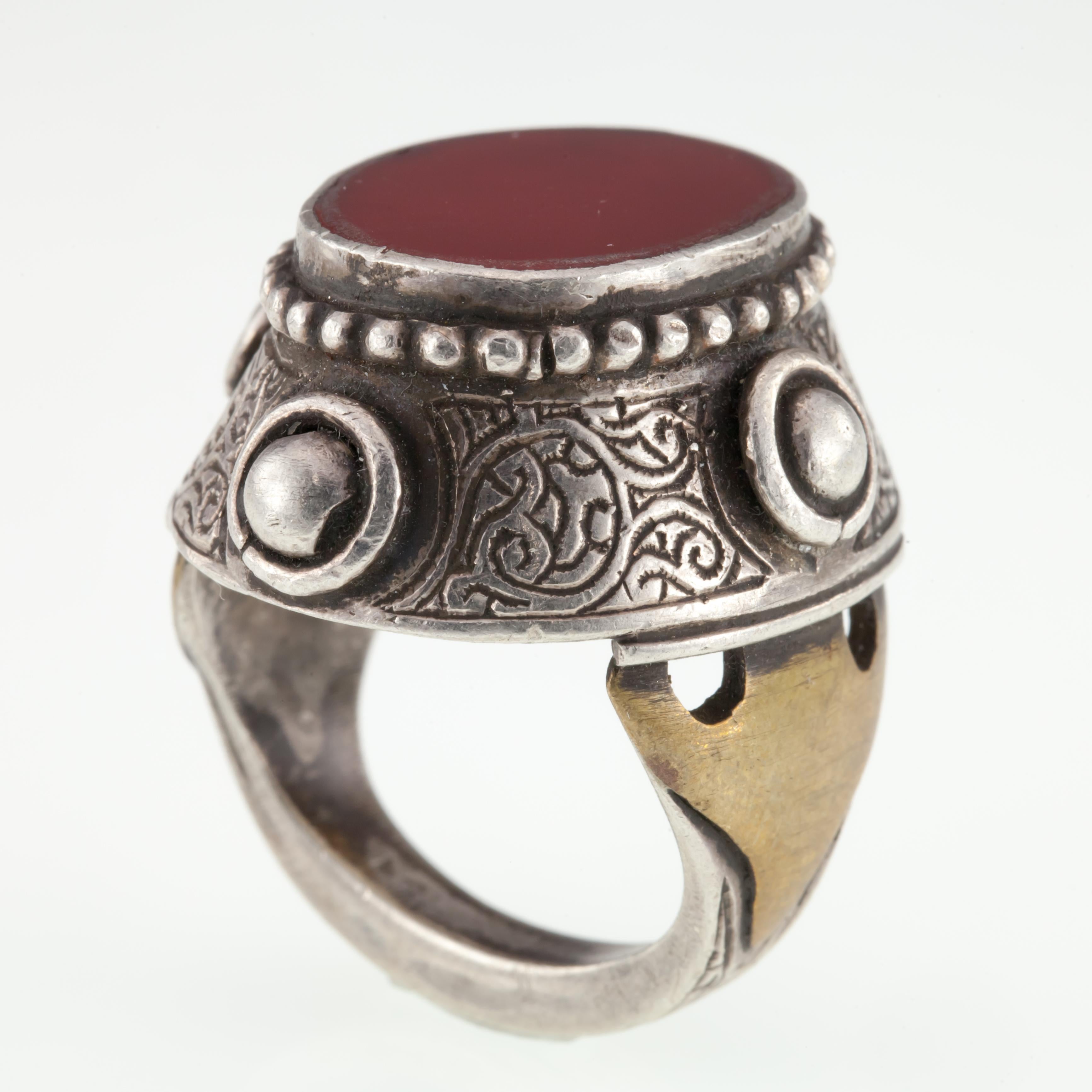 carnelian ring vintage