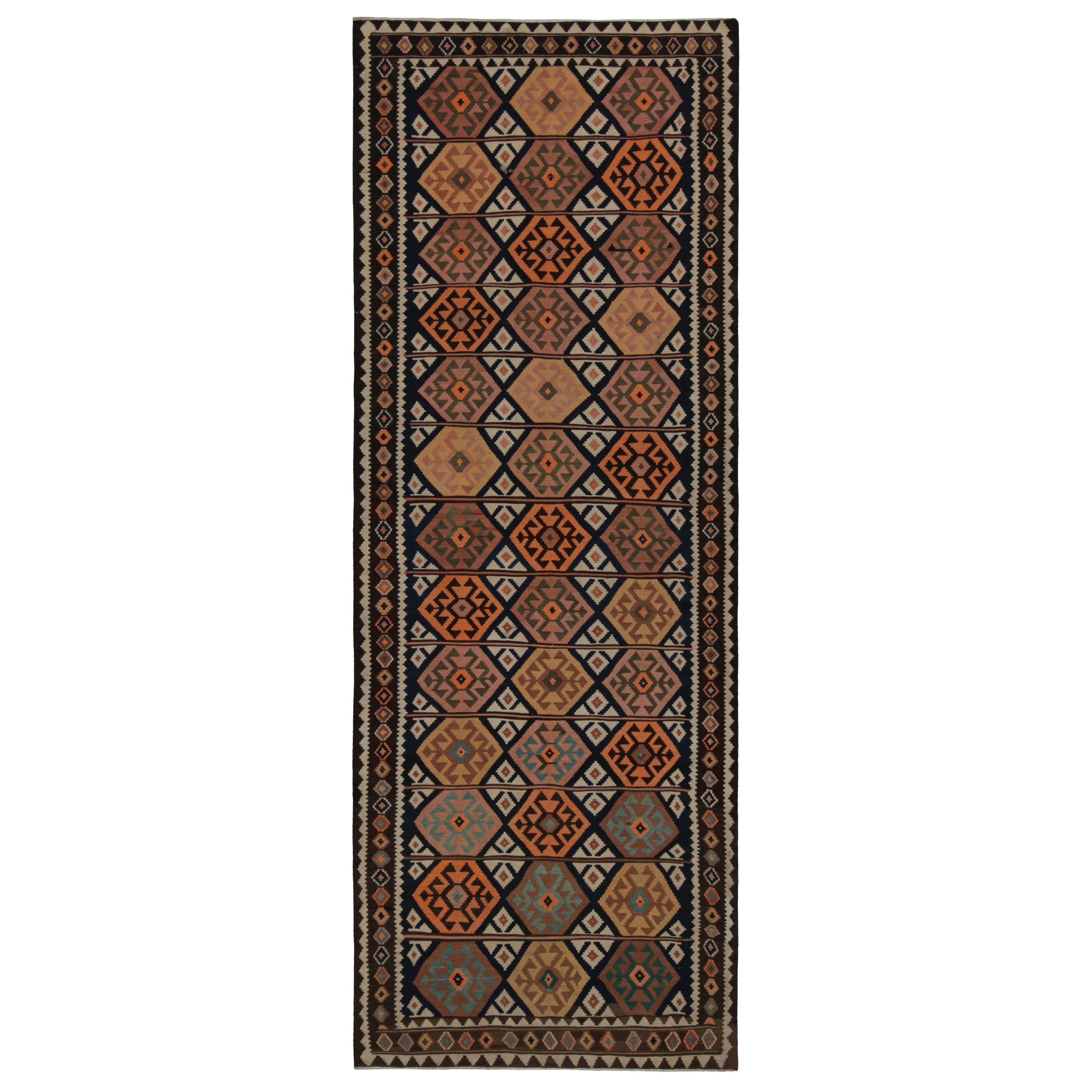 Afghanischer Stammeskunst-Kelim-Galerie-Läufer mit Medaillons, Vintage, von Rug & Kilim