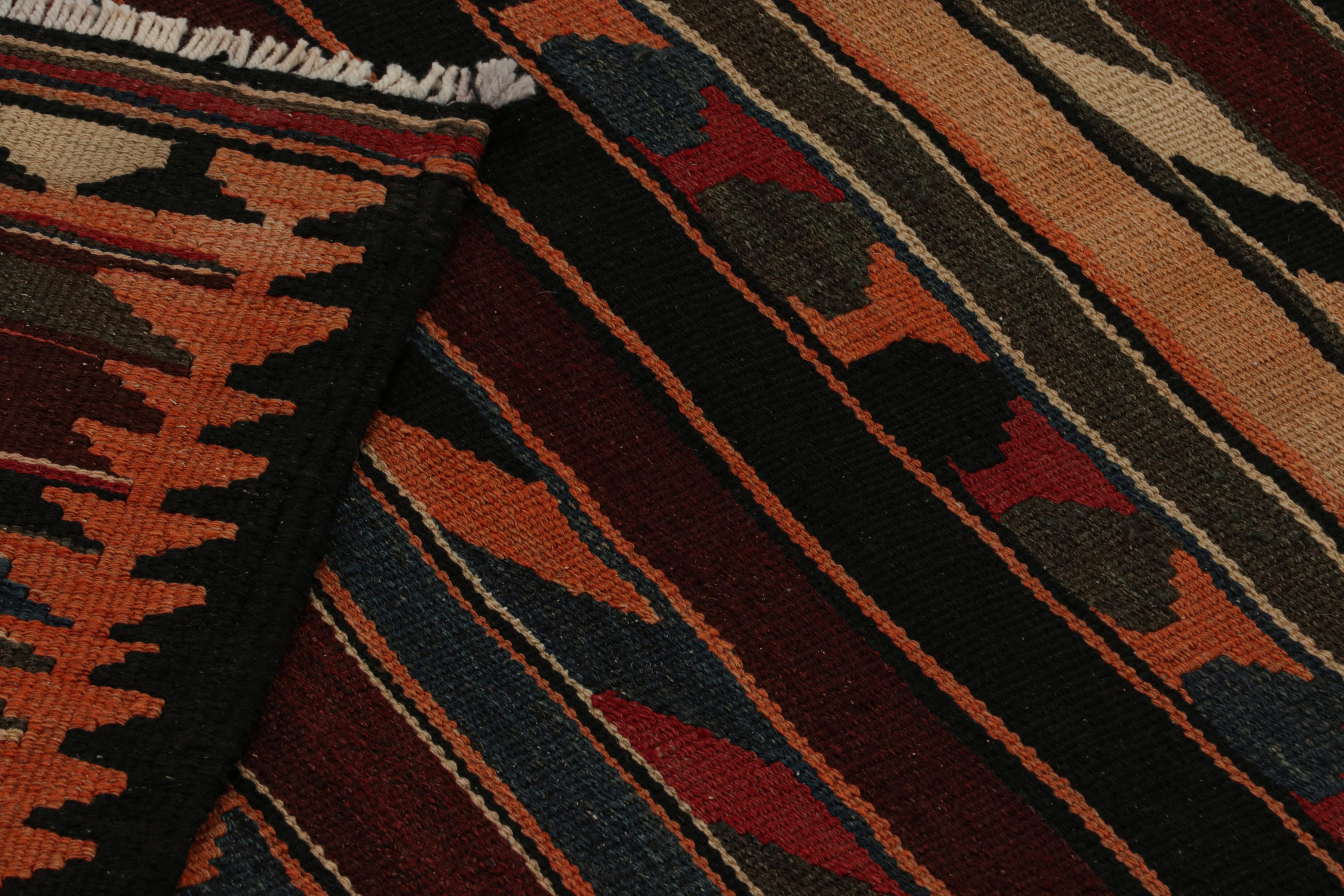 Vintage Afghan Tribal Kilim in Colorful Geometric Patterns, from Rug & Kilim For Sale 1