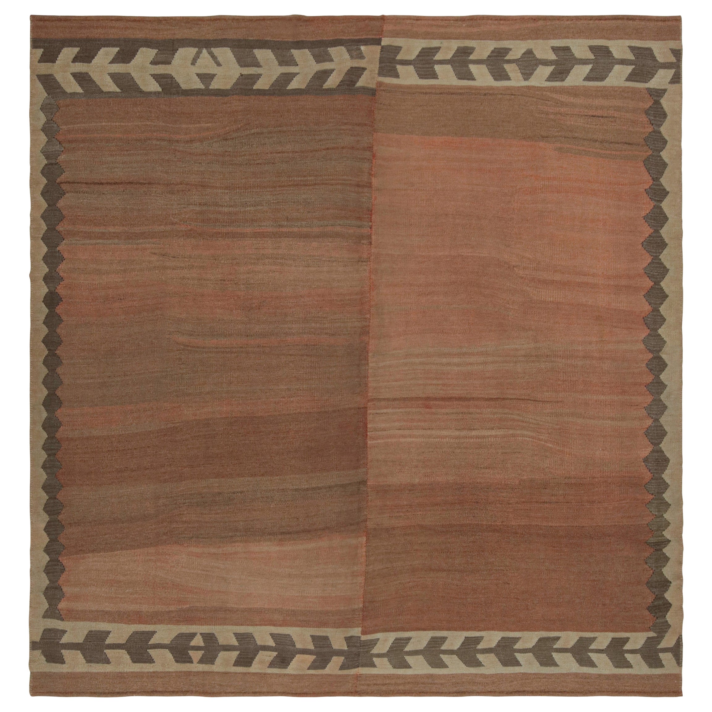 Kilim tribale afghano vintage nei toni del marrone di Rug & Kilim