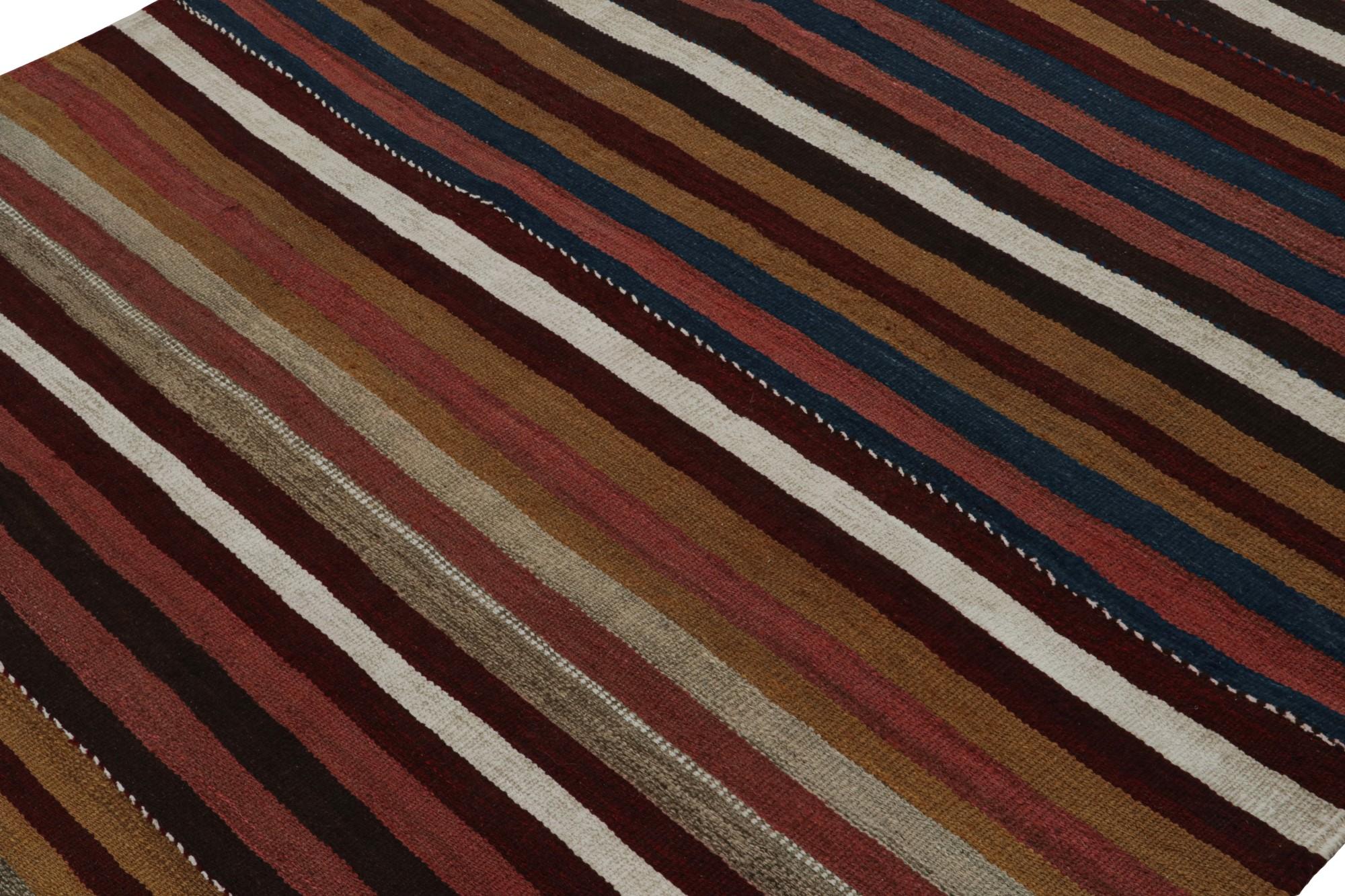 Vintage Afghan Tribal Kilim Rug with Colorful Stripes, from Rug & Kilim  In Good Condition For Sale In Long Island City, NY