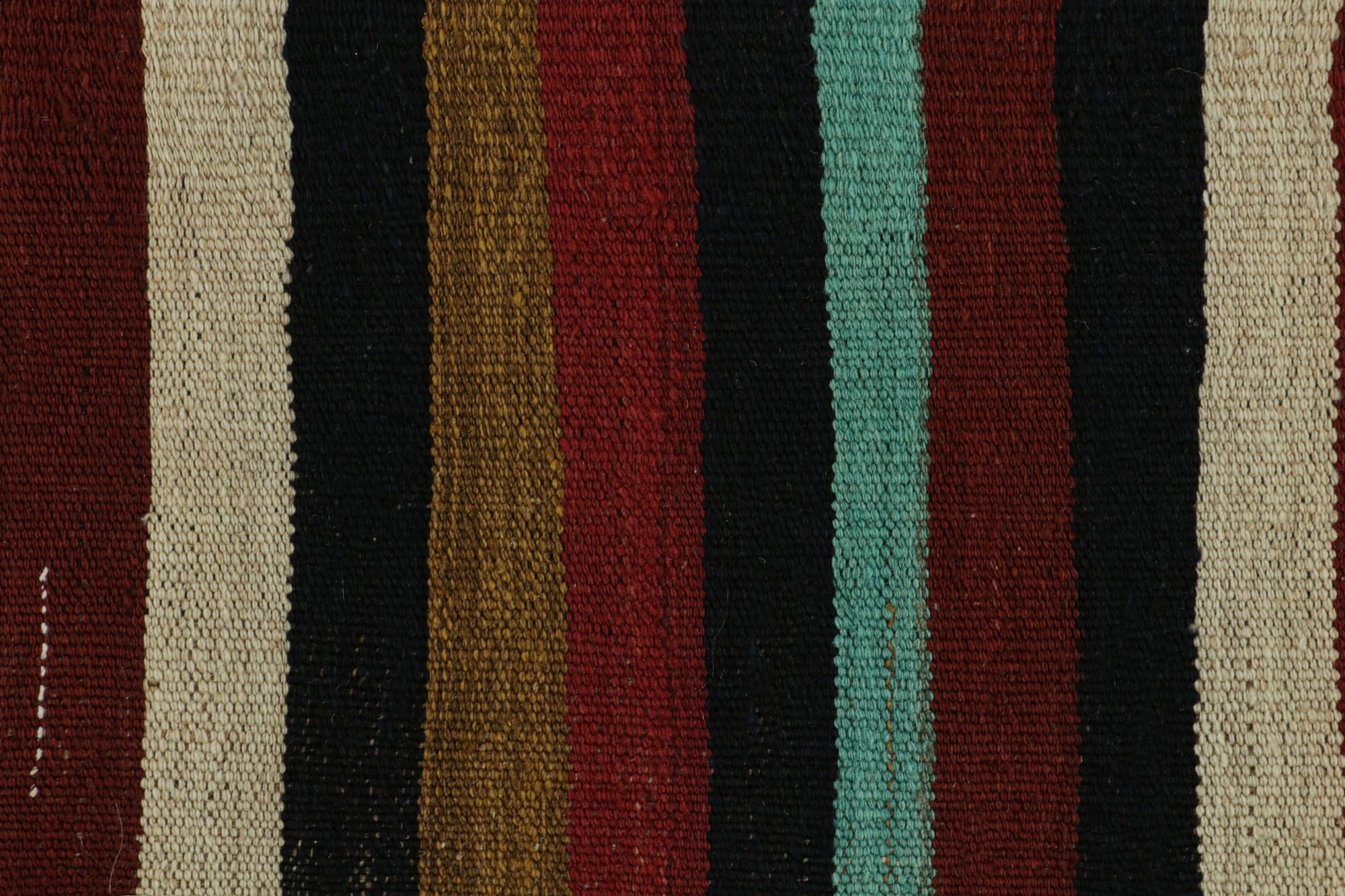 Vintage Afghan Tribal Kilim Teppich mit bunten Streifen, von Rug & Kilim  im Zustand „Gut“ im Angebot in Long Island City, NY