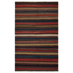 Tappeto Kilim tribale afghano vintage con strisce colorate, da Rug & Kilim