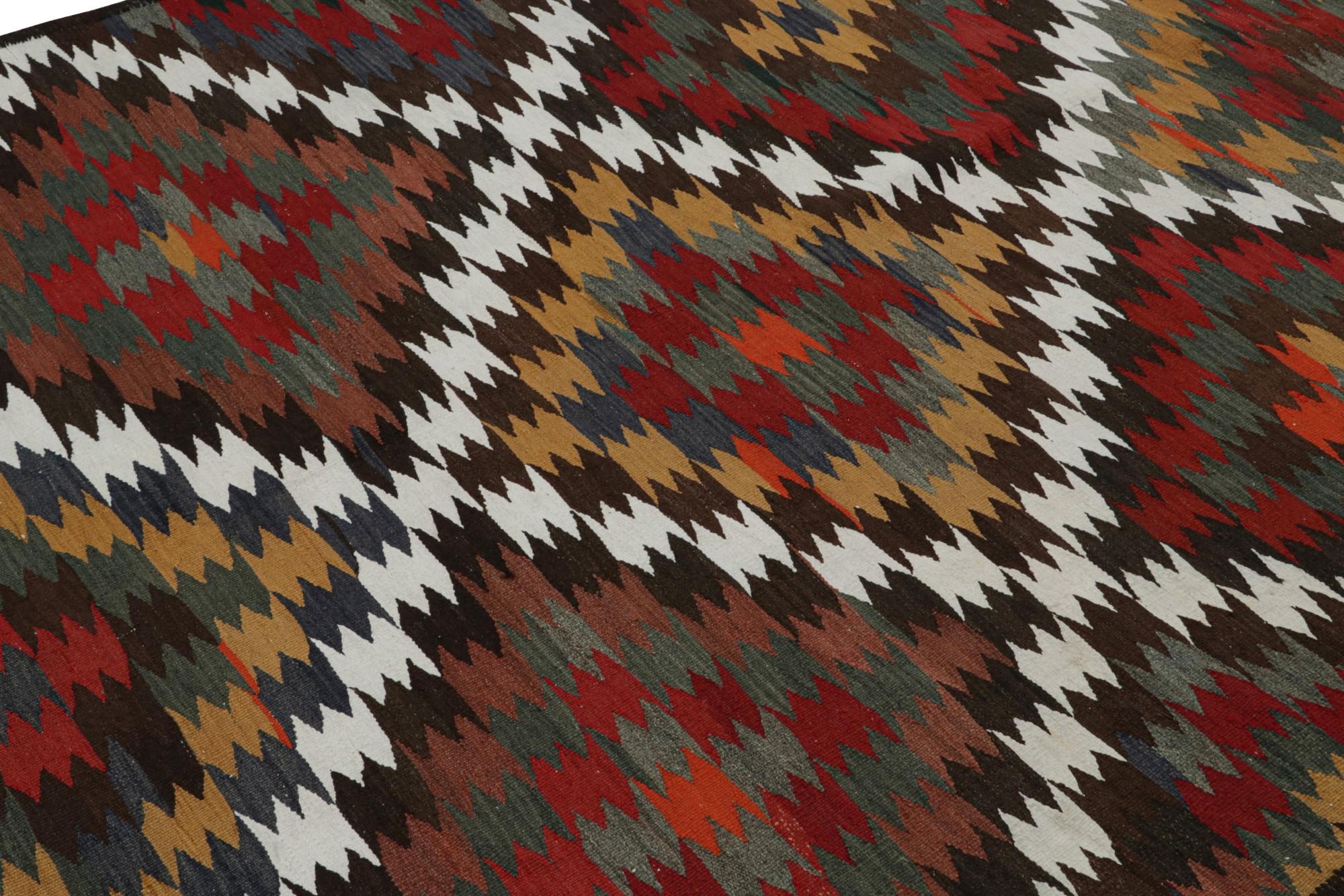 Vintage Afghan Tribal Kilim Rug, with Geometric Patterns, from Rug & Kilim  In Good Condition For Sale In Long Island City, NY
