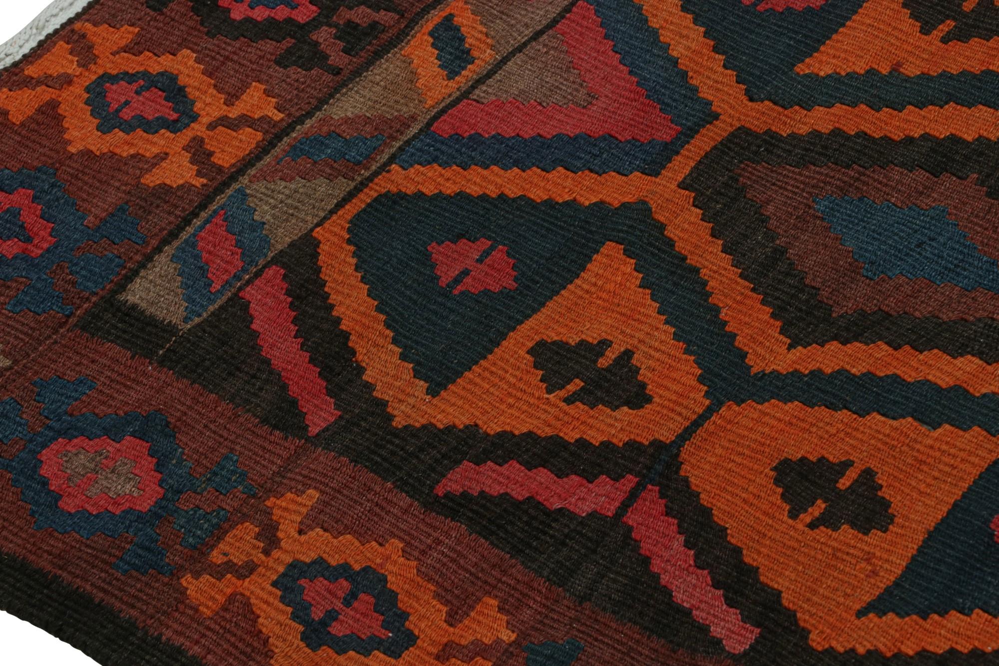 Mid-20th Century Vintage Afghan Tribal Kilim Rug, with Geometric Patterns, from Rug & Kilim For Sale