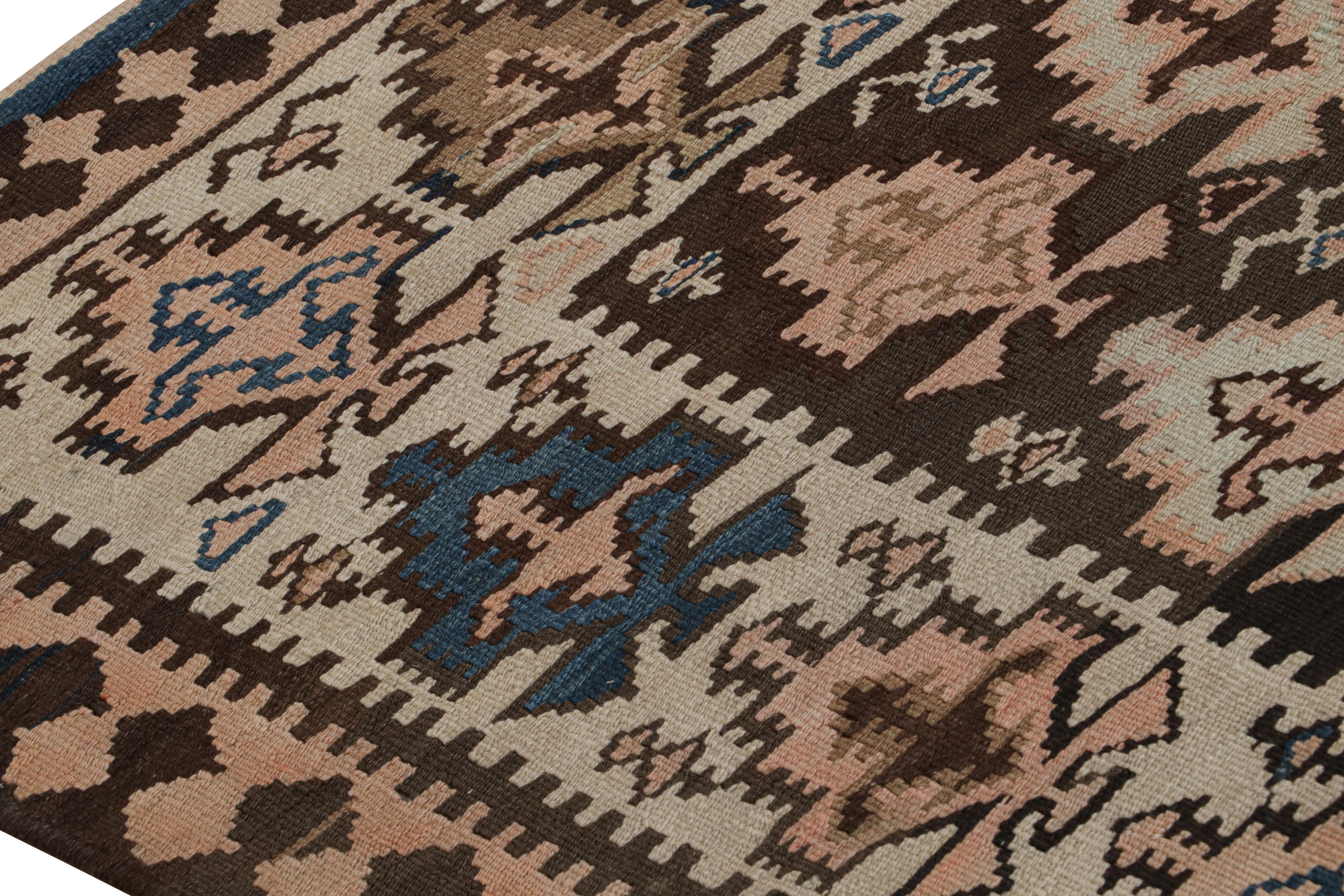Vintage Afghan Tribal Kilim Teppich, mit geometrischen Mustern, von Rug & Kilim (Handgeknüpft) im Angebot