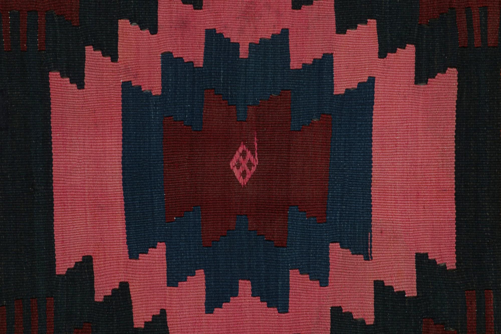 Wool Vintage Afghan Tribal Kilim Rug, with Geometric Patterns, from Rug & Kilim For Sale