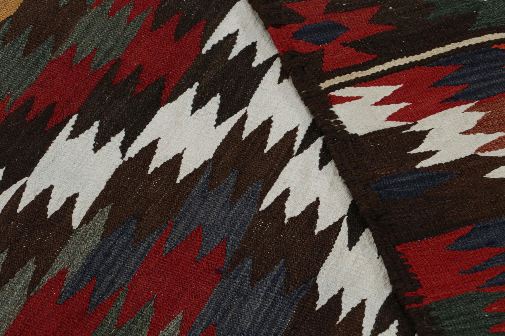 Vintage Afghan Tribal Kilim Rug, with Geometric Patterns, from Rug & Kilim  For Sale 1