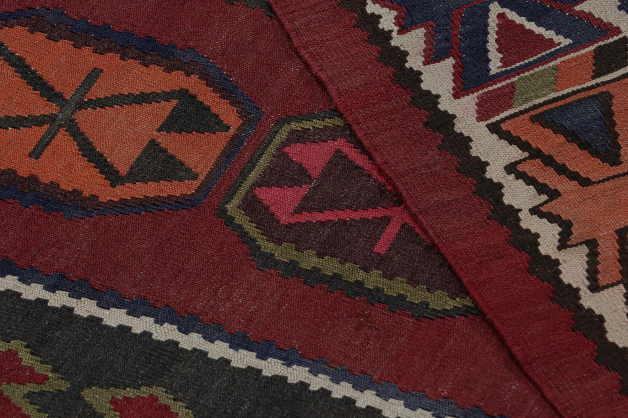 Afghanischer Stammeskunst-Kelim-Teppich im Vintage-Stil, mit geometrischen Mustern, von Rug & Kilim im Angebot 1