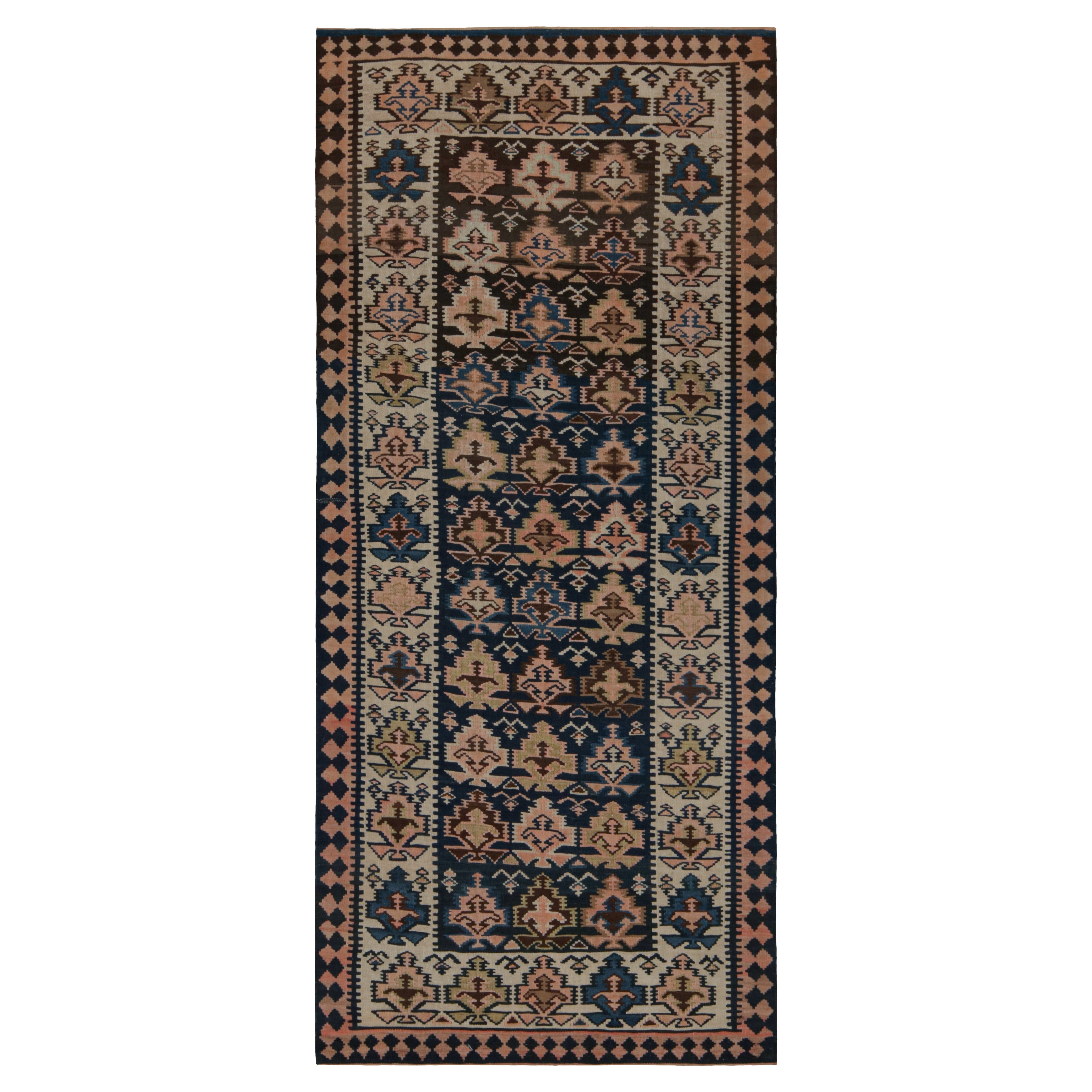 Vintage Afghan Tribal Kilim Teppich, mit geometrischen Mustern, von Rug & Kilim im Angebot