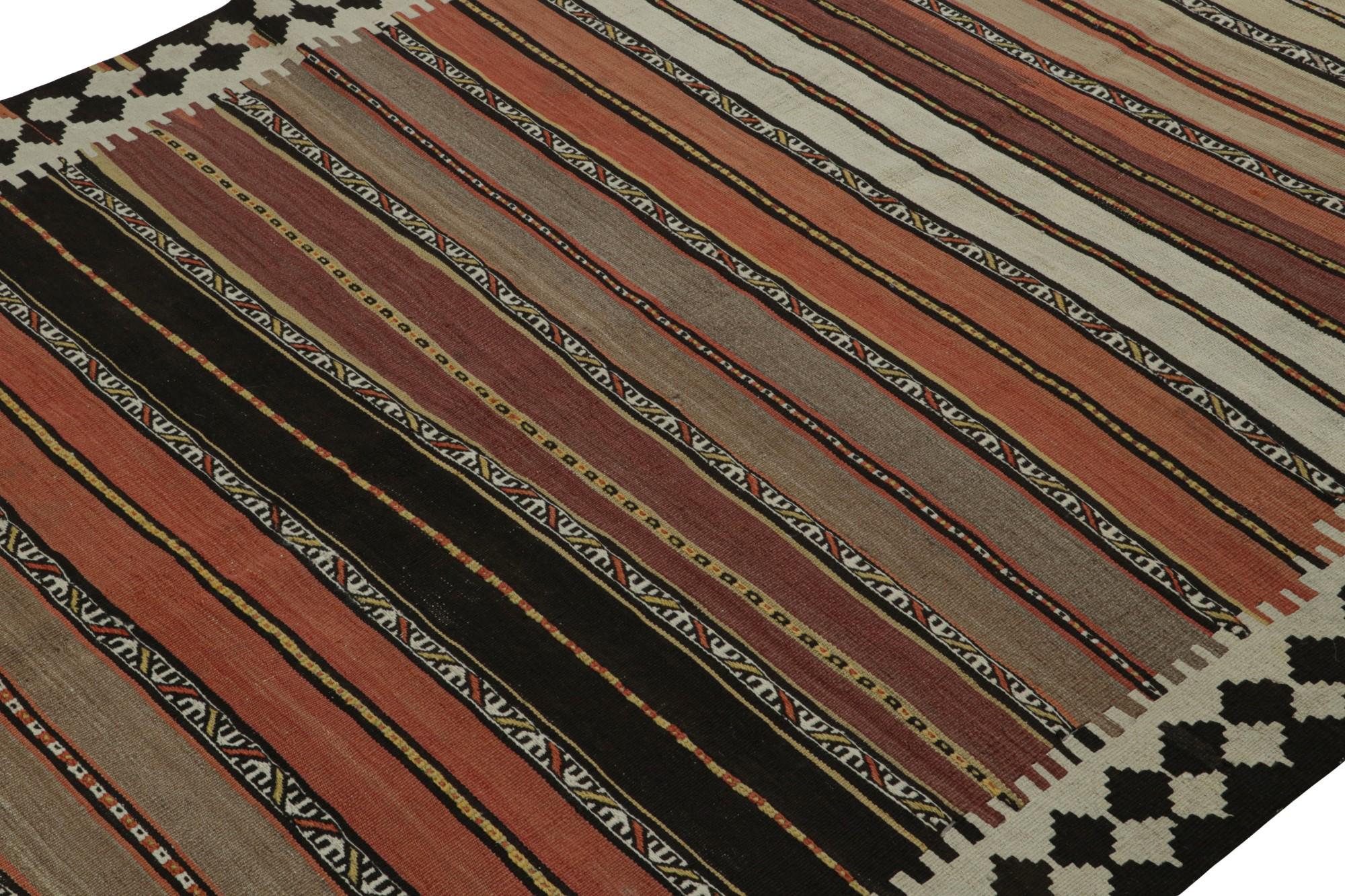 Vintage Afghan Tribal Kilim Rug, with Geometric Stripes, from Rug & Kilim In Good Condition For Sale In Long Island City, NY