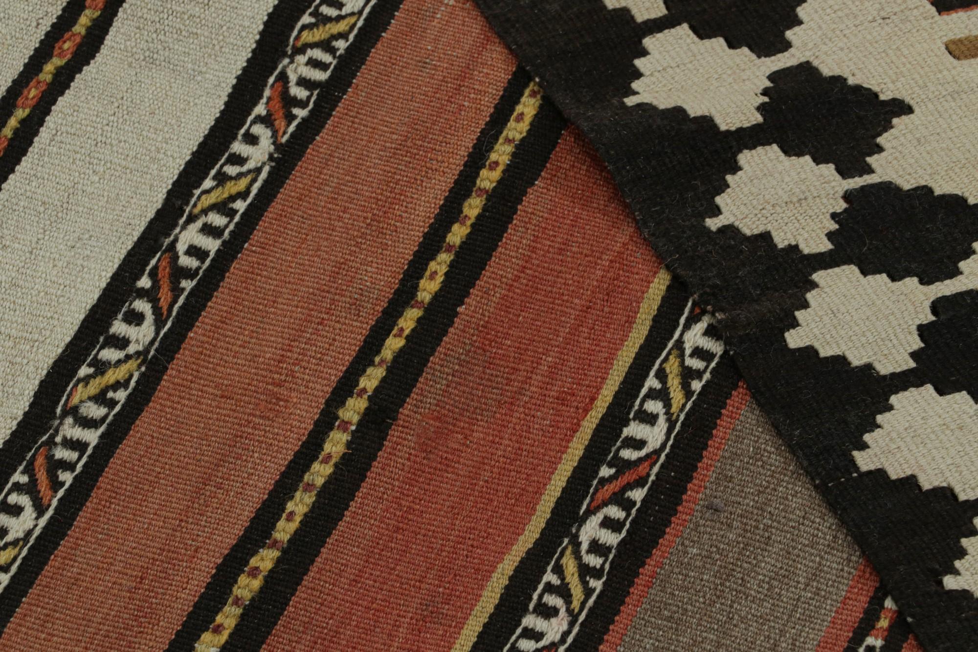 Vintage Afghan Tribal Kilim Rug, with Geometric Stripes, from Rug & Kilim For Sale 1
