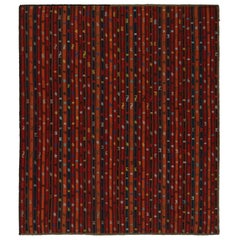 Afghanischer Stammeskunst-Kelim-Teppich im Vintage-Stil mit geometrischen Streifen, von Rug & Kilim