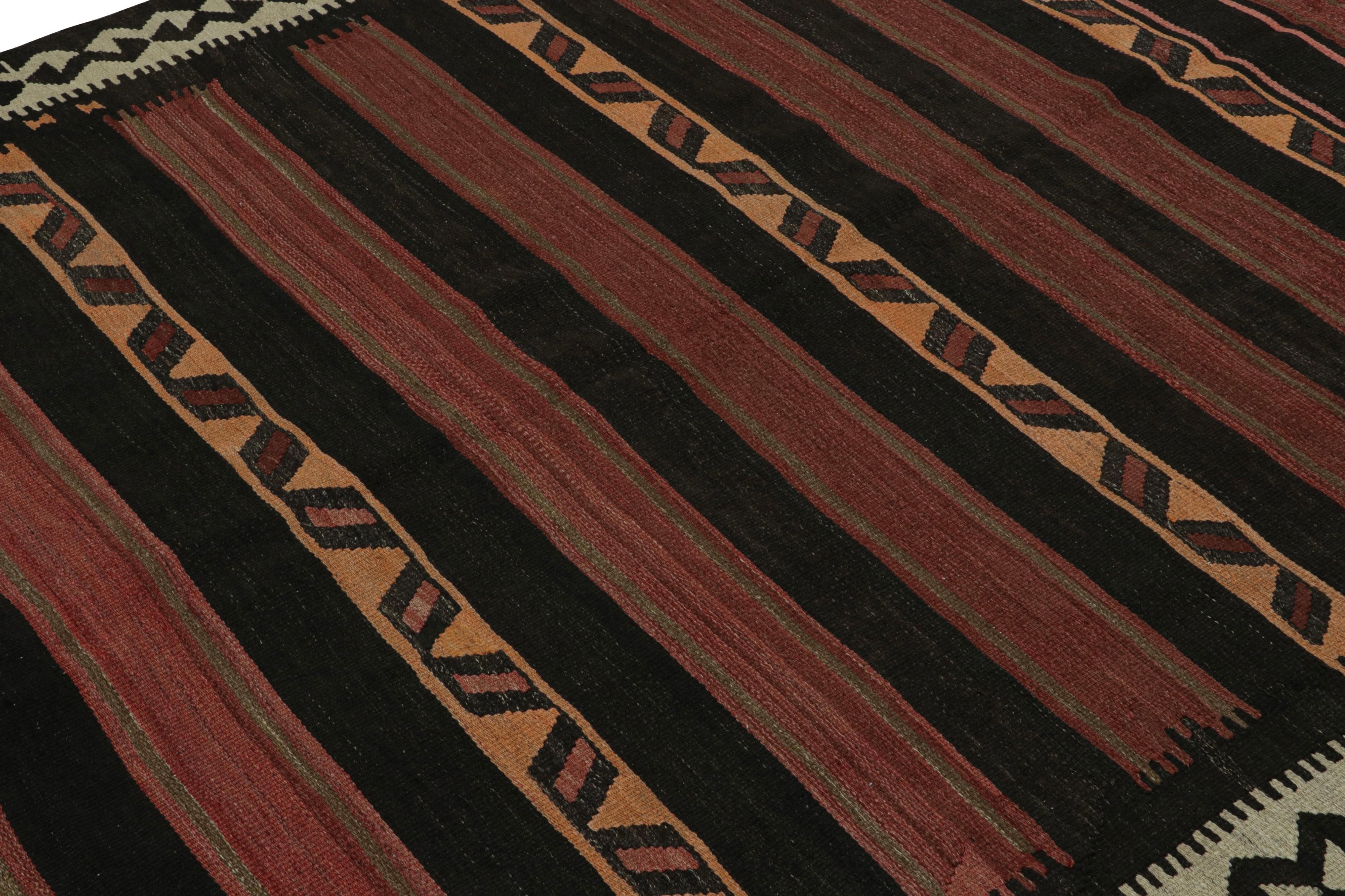 Vintage Afghan Tribal Kilim rug, with Rich Stripes, from Rug & Kilim In Good Condition For Sale In Long Island City, NY