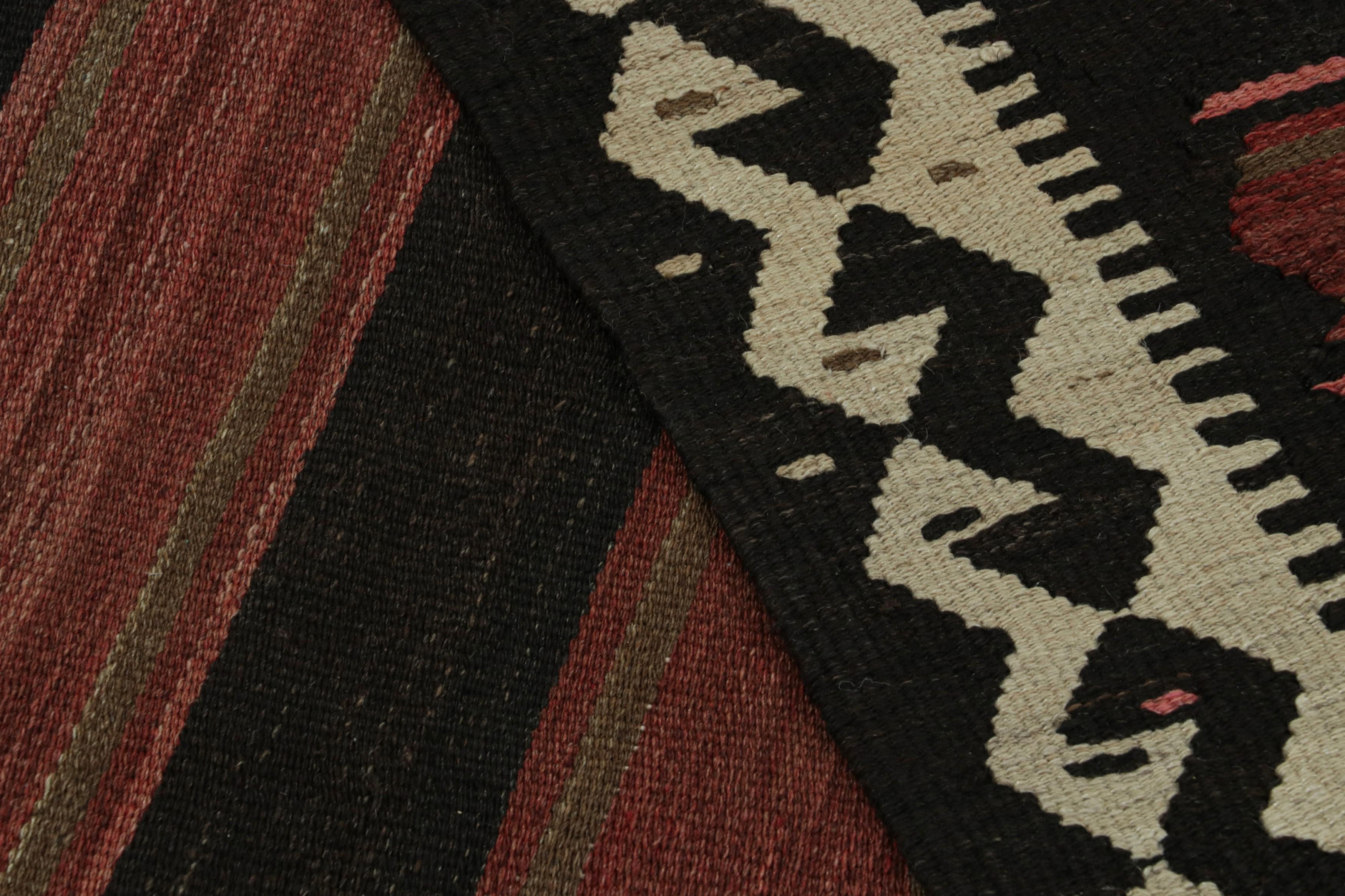 Vintage Afghan Tribal Kilim rug, with Rich Stripes, from Rug & Kilim For Sale 1