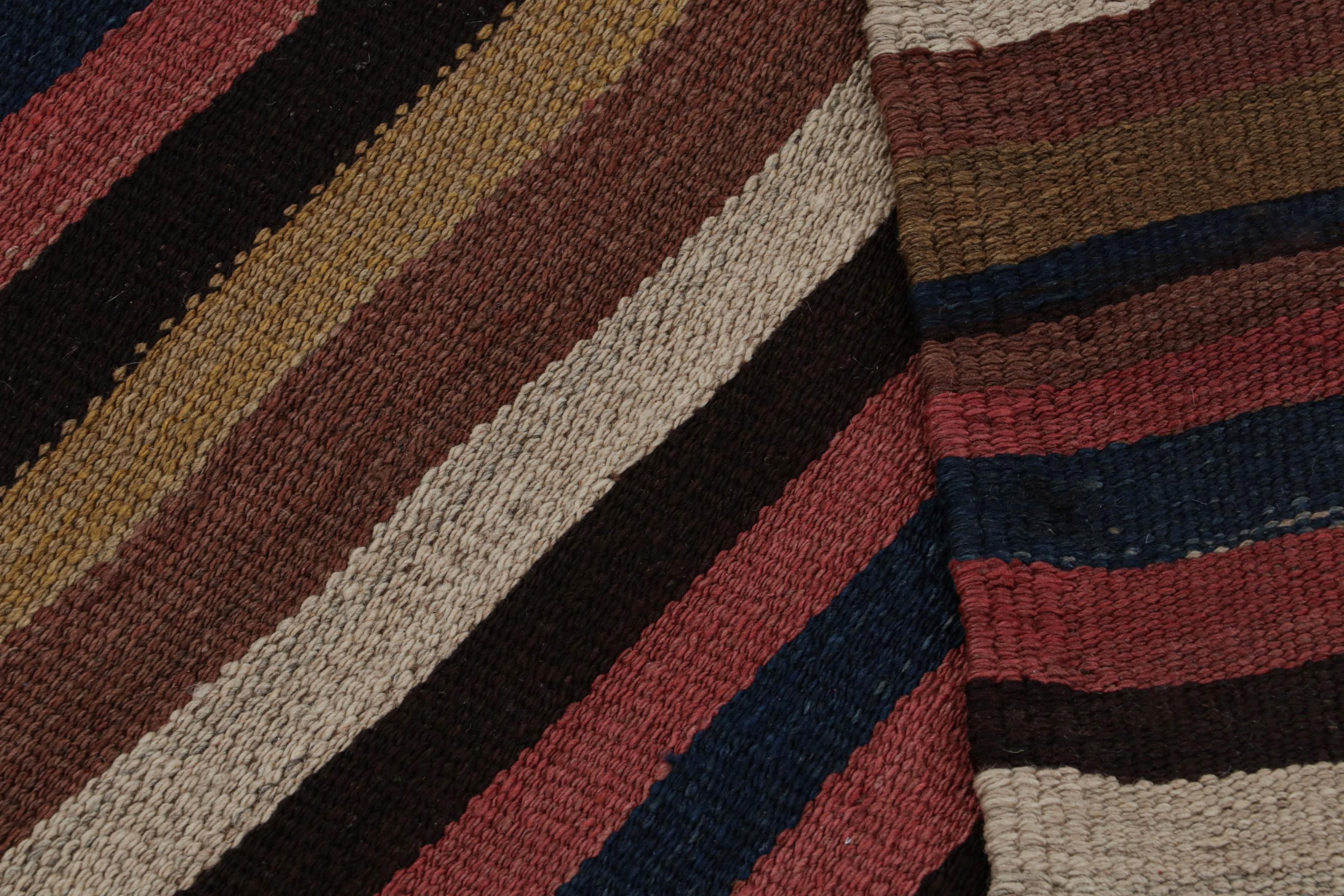 Vintage Afghan Tribal Kilim Teppich, mit Streifen, von Rug & Kilim (Mitte des 20. Jahrhunderts) im Angebot