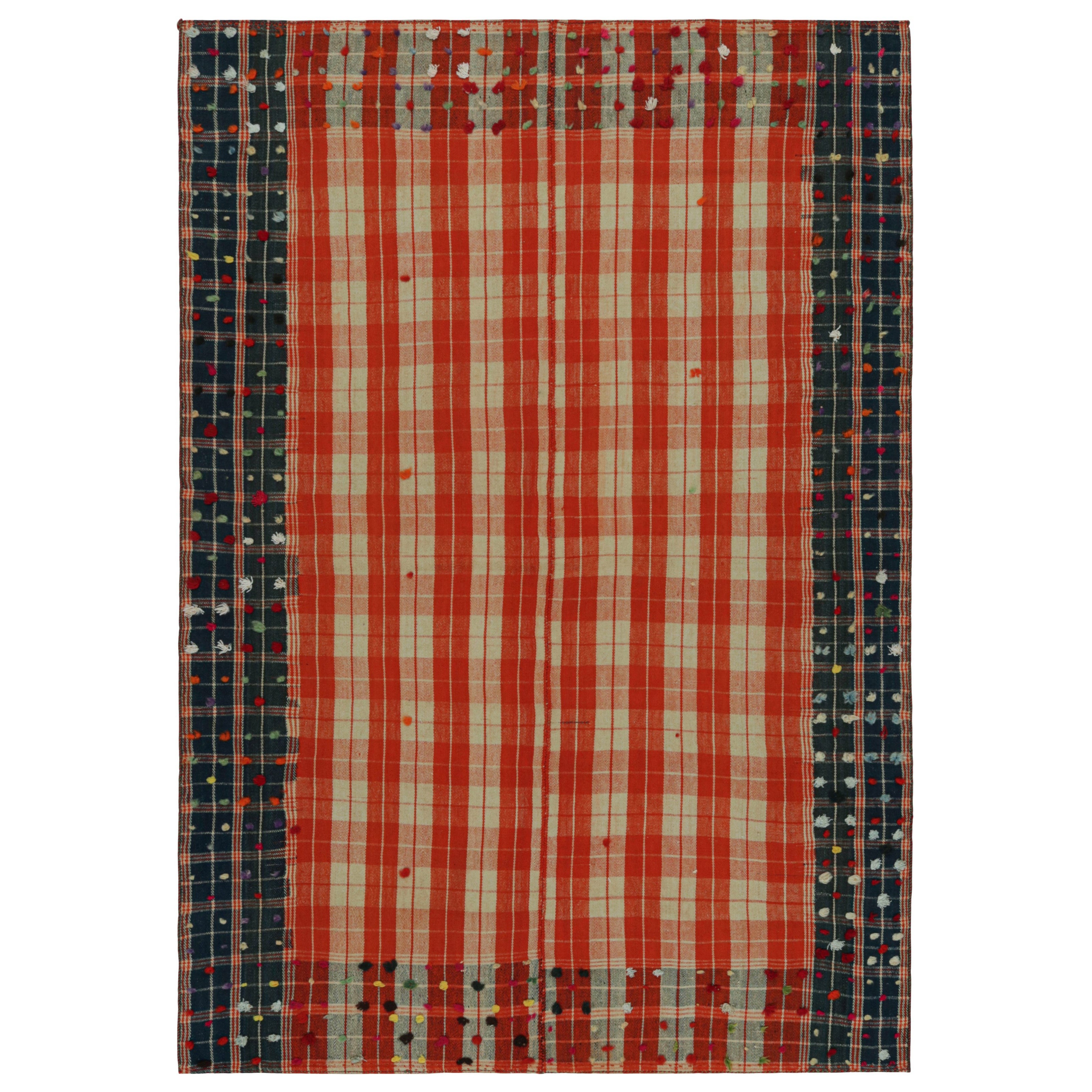 Tappeto Kilim tribale afghano vintage, con strisce verticali, da Rug & Kilim