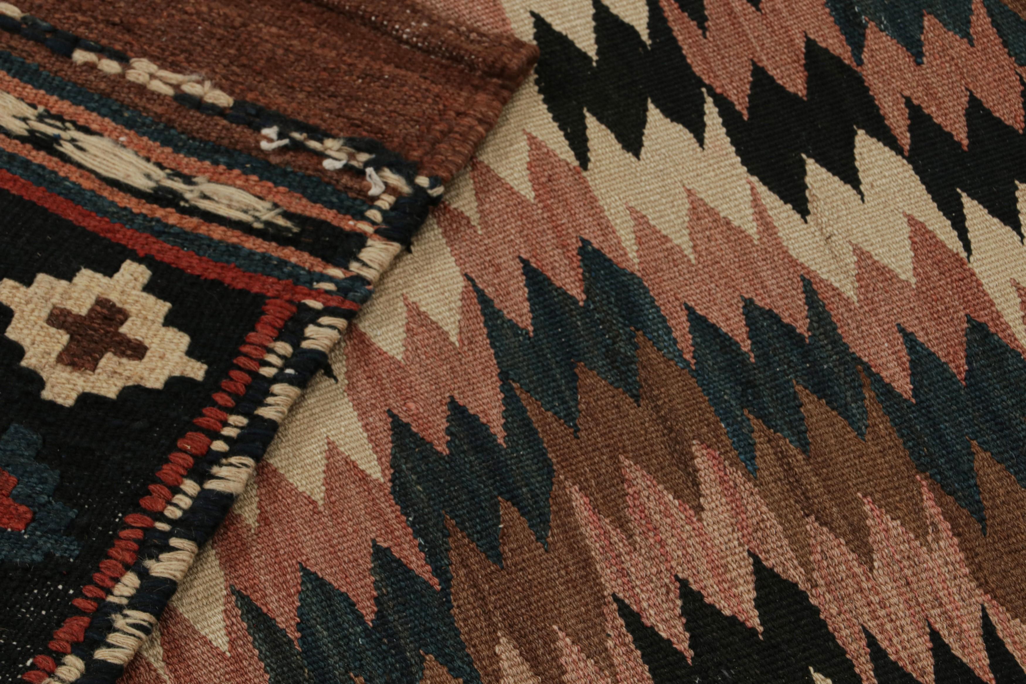 Vintage Afghan Tribal Kilim with Polychromatic Patterns by Rug & Kilim For Sale 1