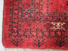 Vintage Afghan Turkmen Chuval Face Of Large Size, Circa 1930