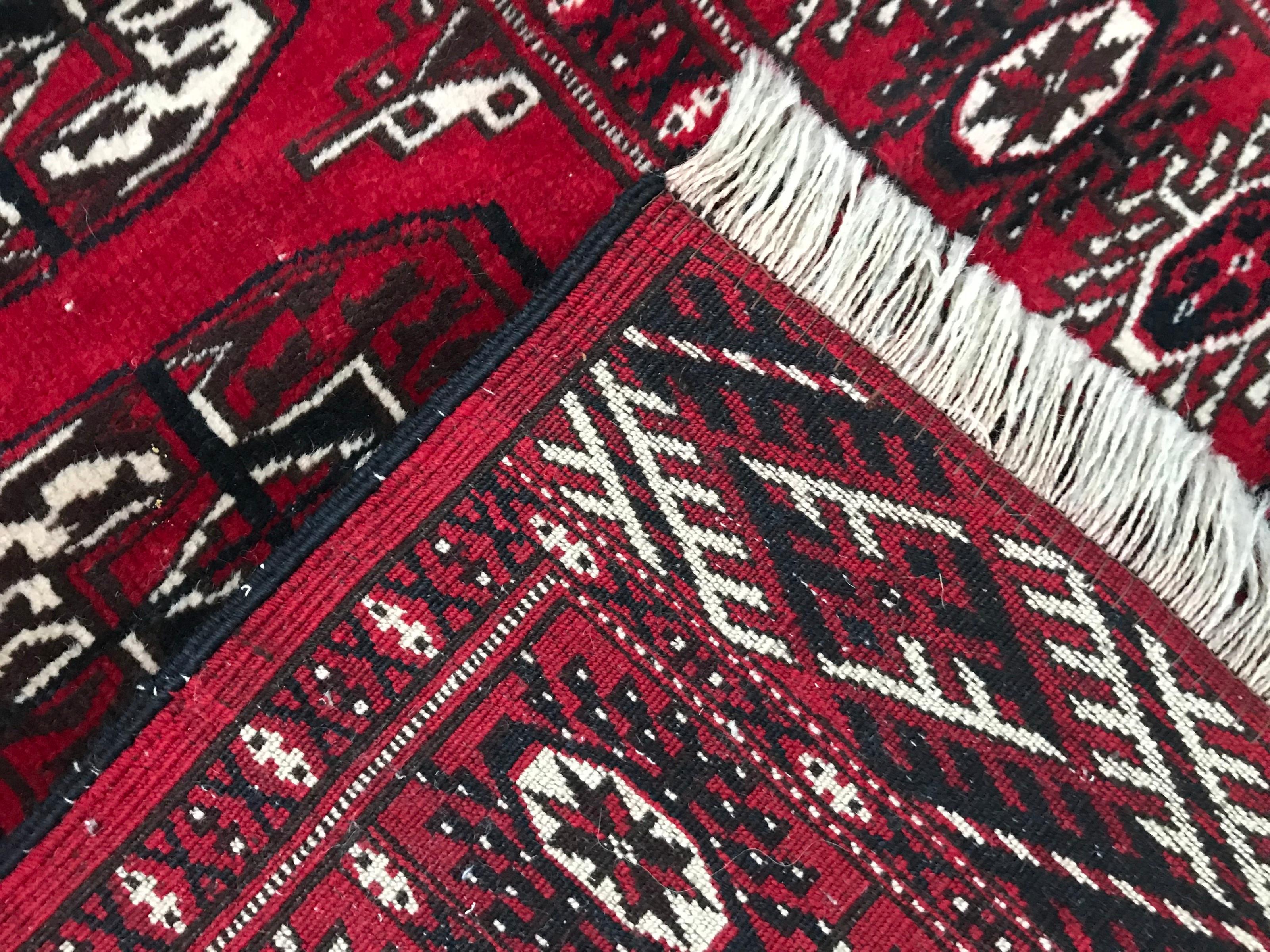 Tapis vintage afghan du Turkmen en vente 2