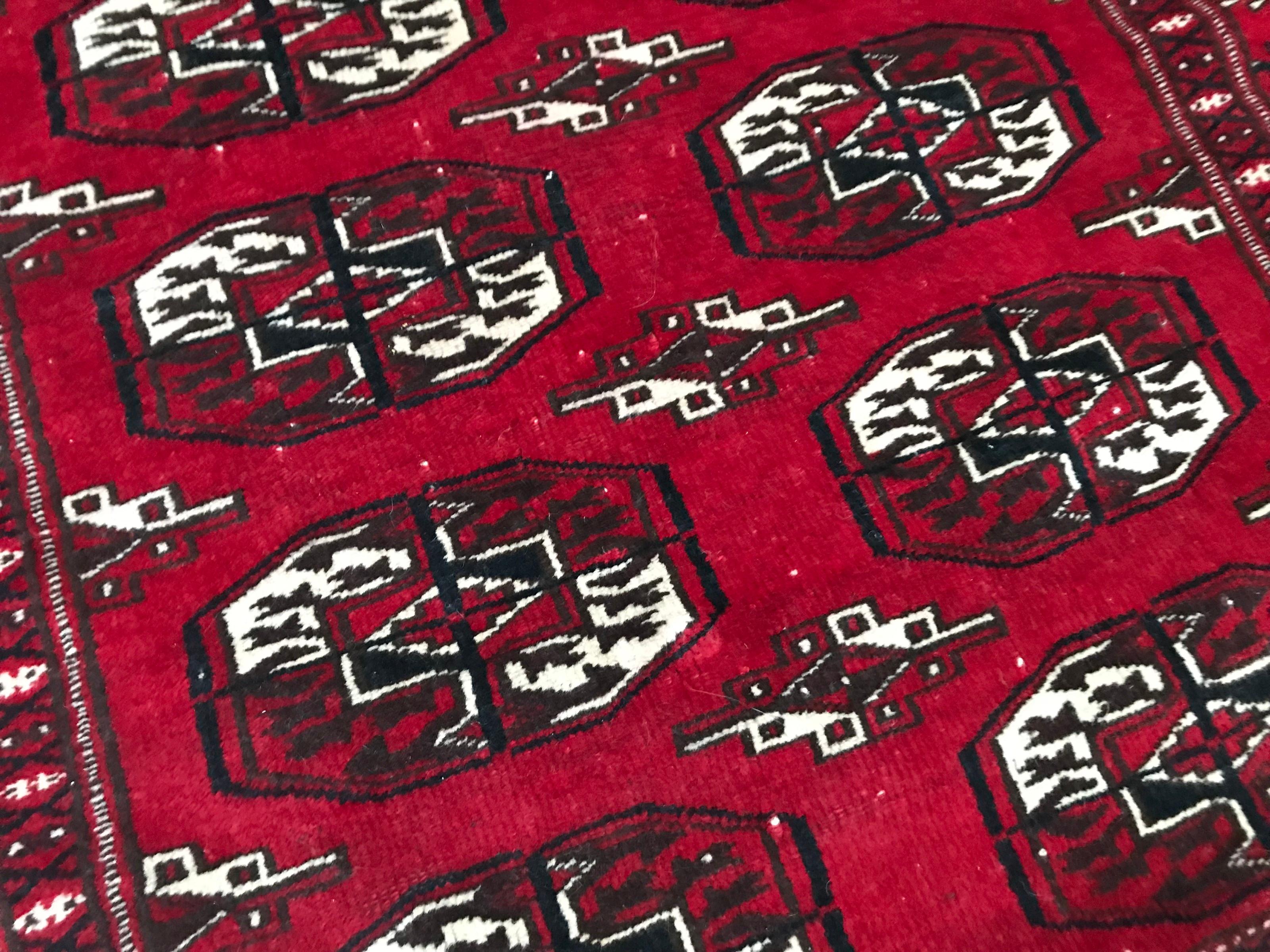 Tribal Tapis vintage afghan du Turkmen en vente