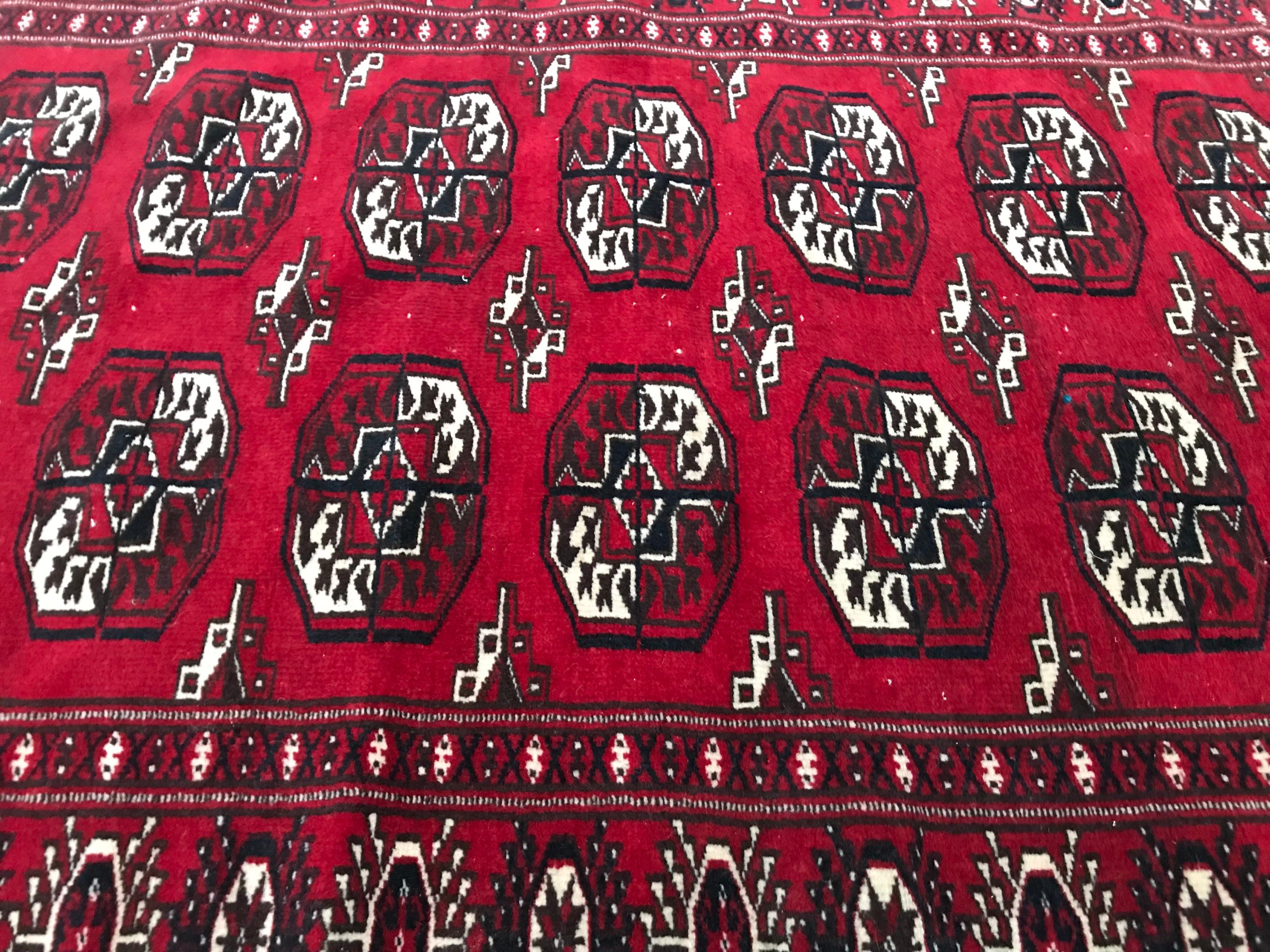 Laine Tapis vintage afghan du Turkmen en vente