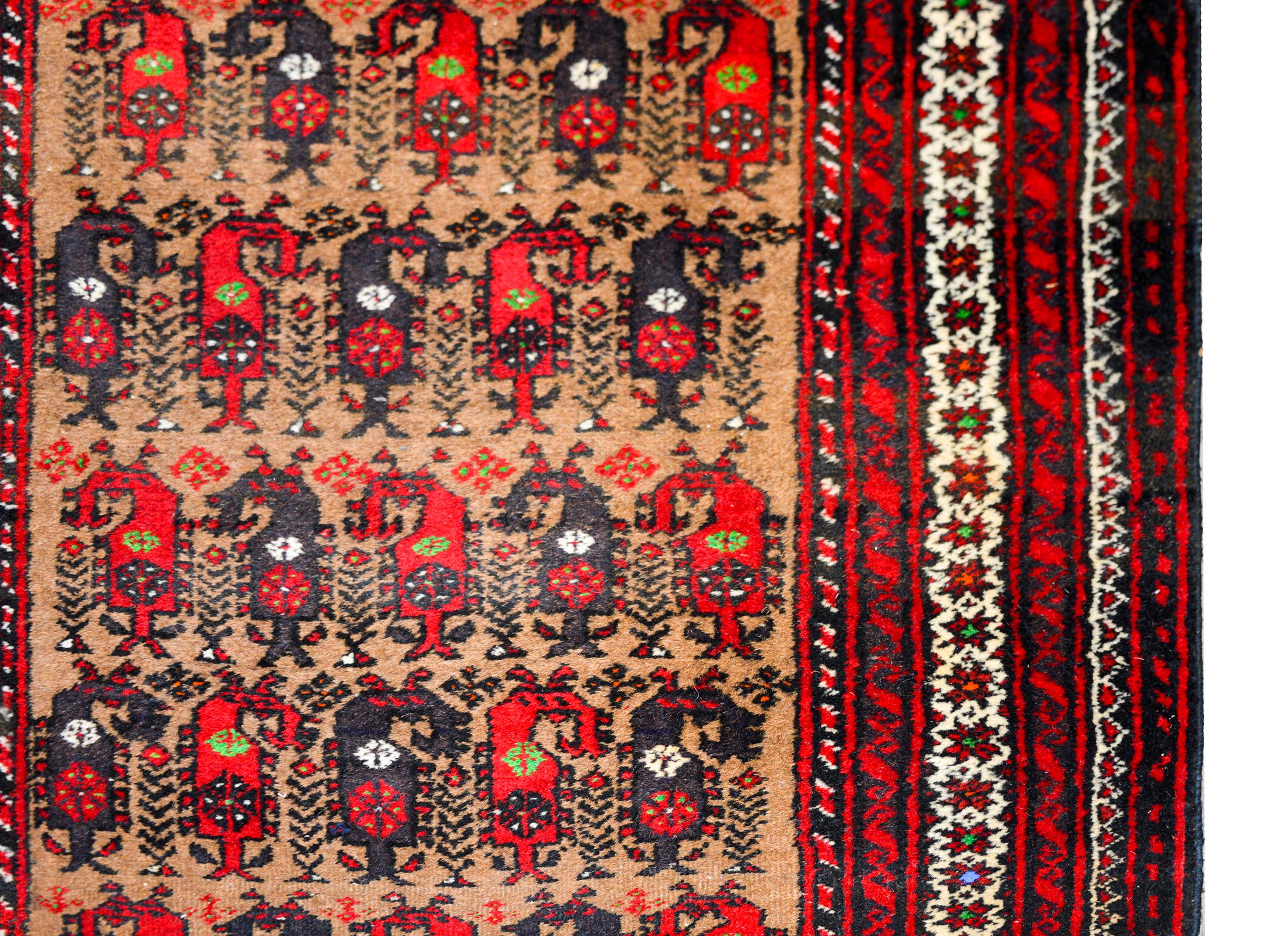 20th Century Vintage Afghani Baluch Prayer Rug For Sale
