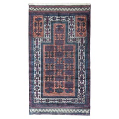 Vintage AFghani Baluch Prayer Rug