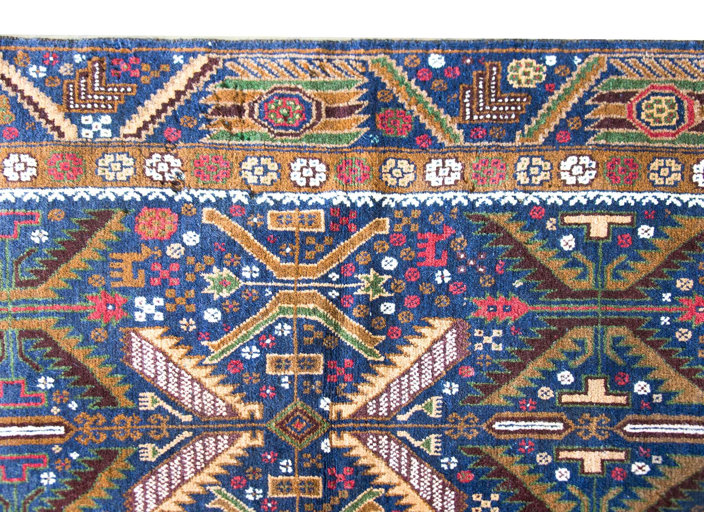 Alfombra afgana baluch vintage en venta 2