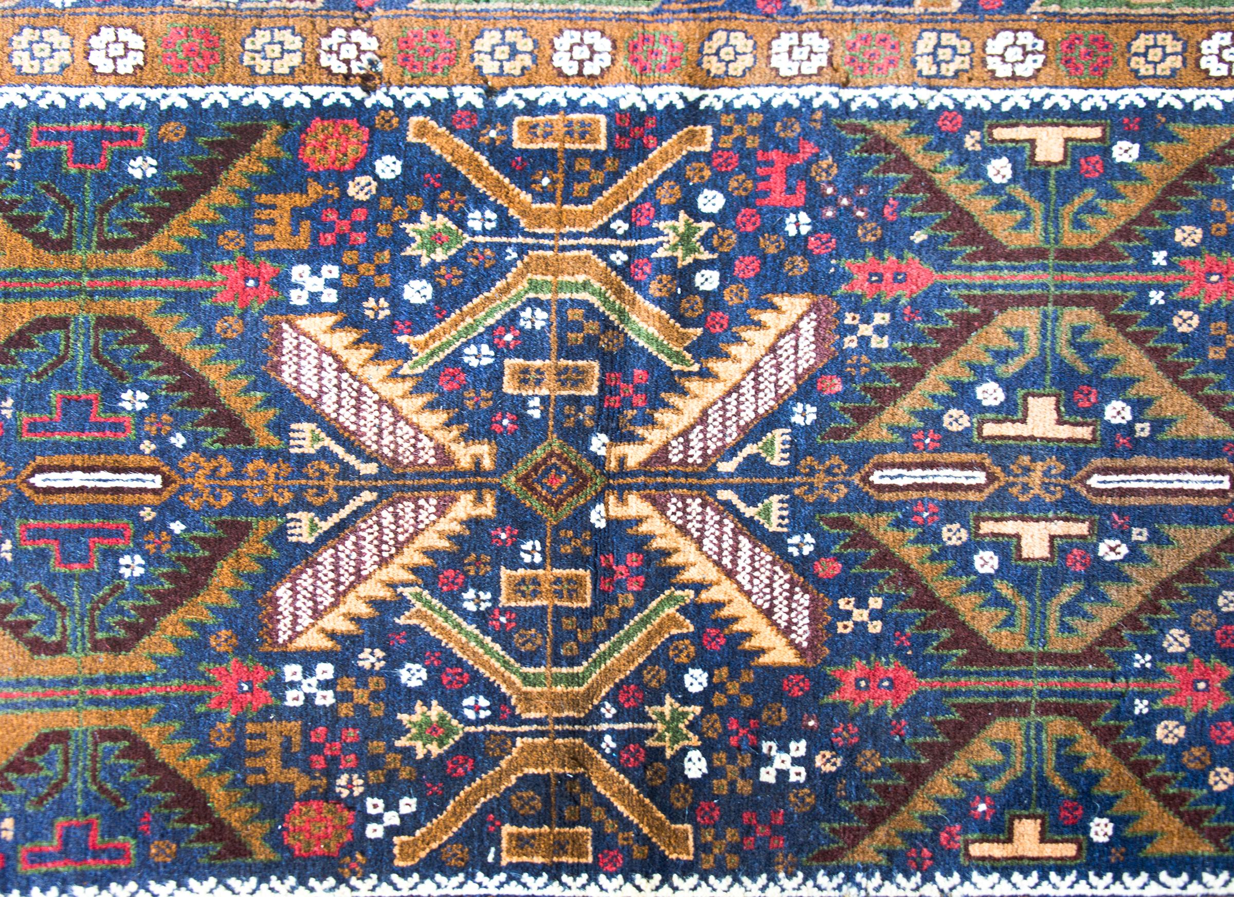 Afghani Baluch-Teppich im Vintage-Stil im Angebot 3
