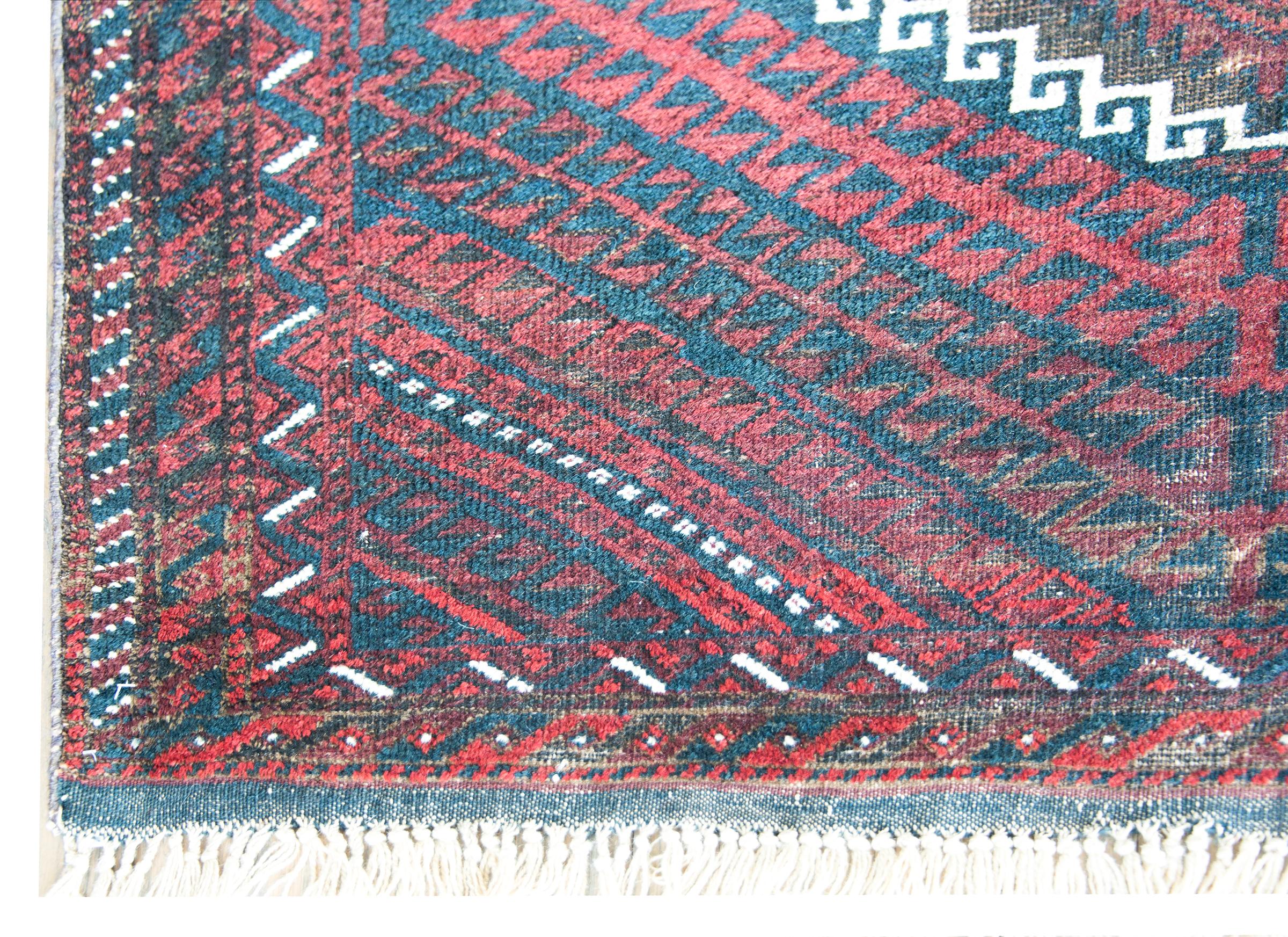 Vintage Afghani Baluch Rug For Sale 4