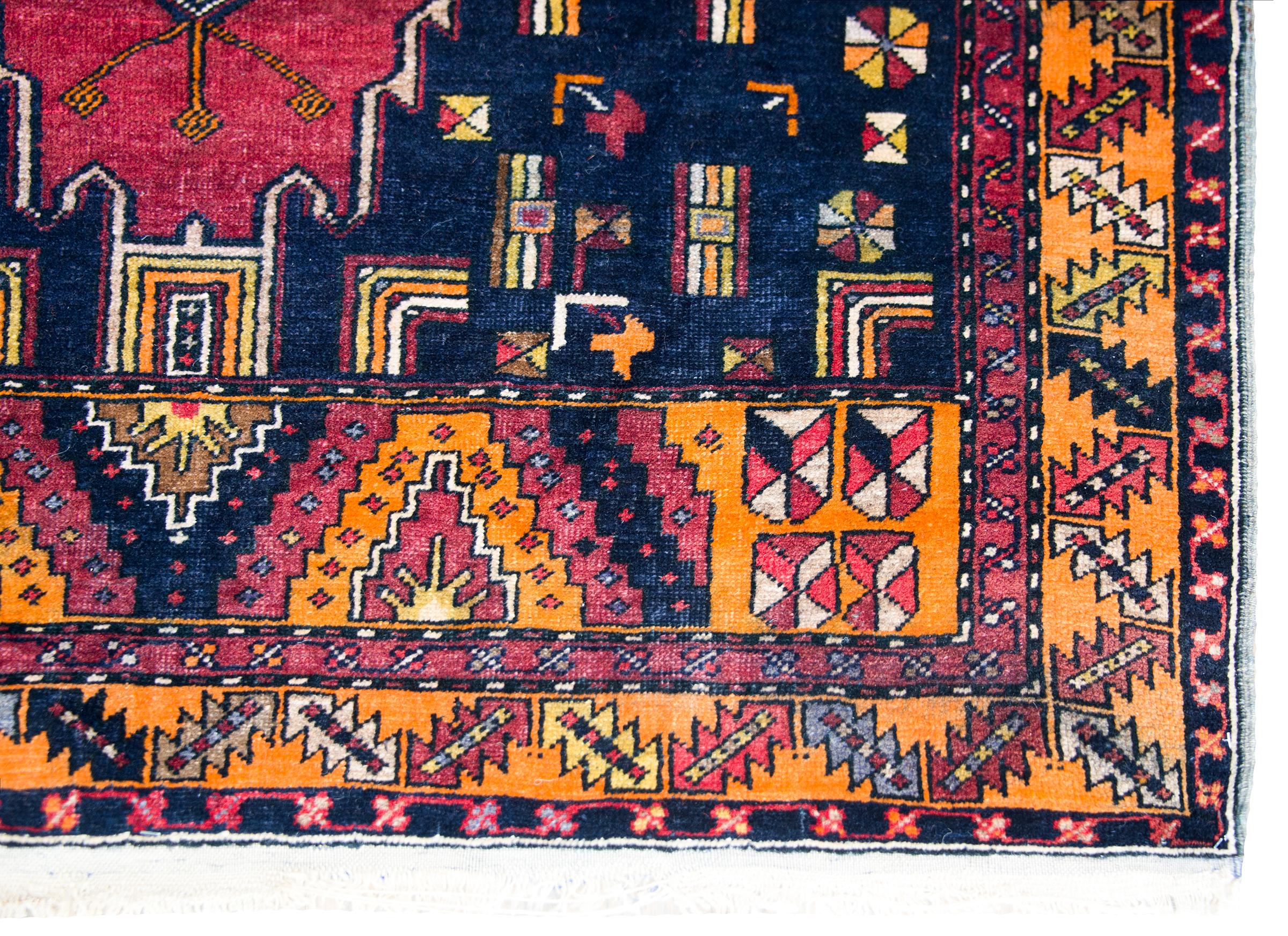 Vintage Afghani Baluch Rug For Sale 5