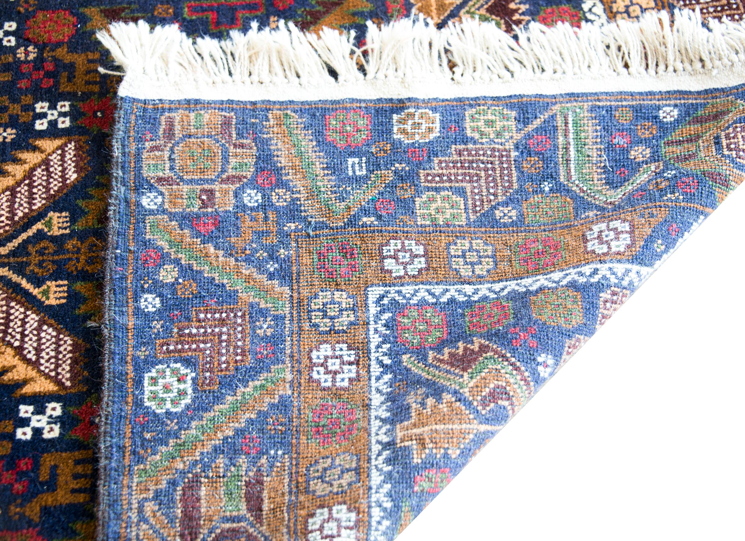 Alfombra afgana baluch vintage en venta 5