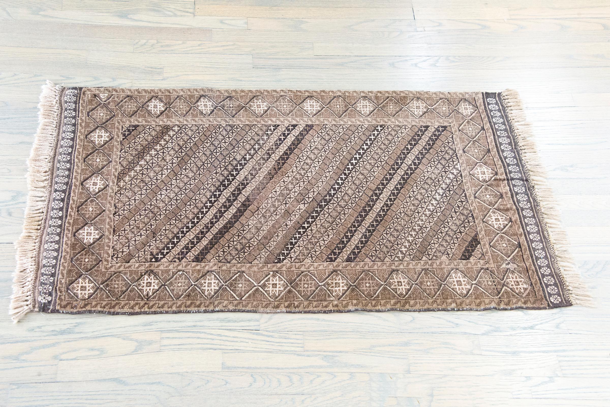 vintage afghani Baluch Rug For Sale 6