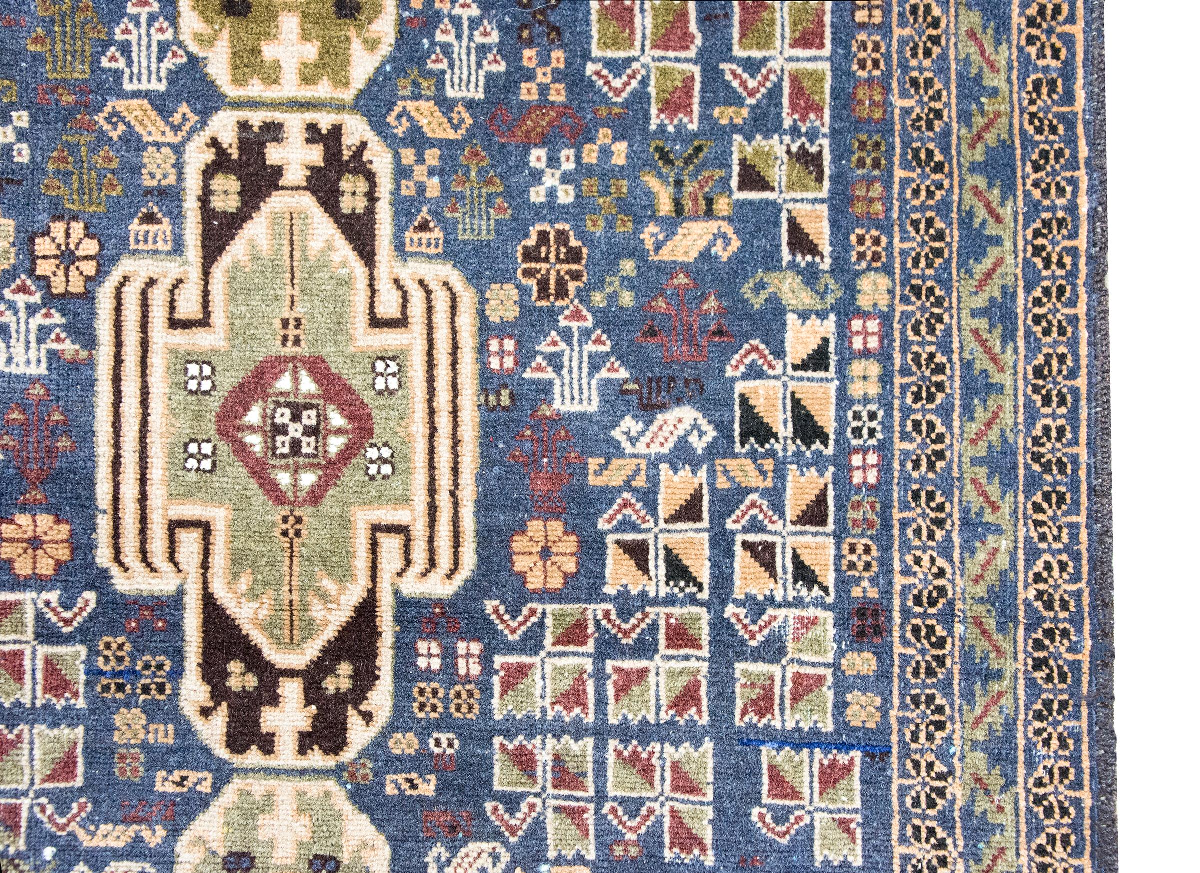 Vintage Afghani Baluch Rug In Good Condition For Sale In Chicago, IL