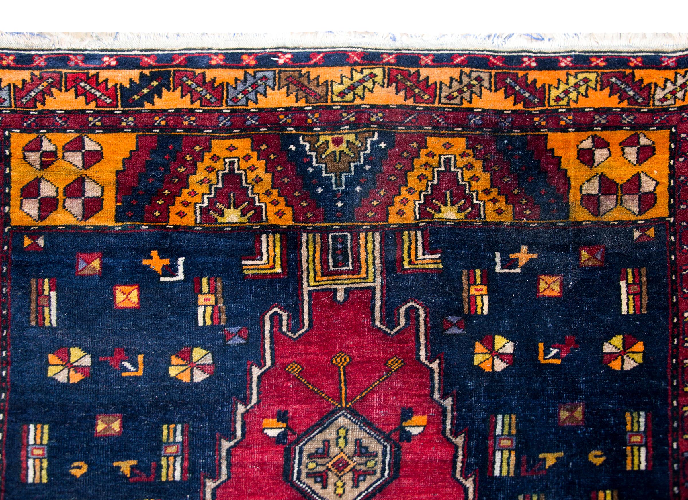 Vintage Afghani Baluch Rug For Sale 1
