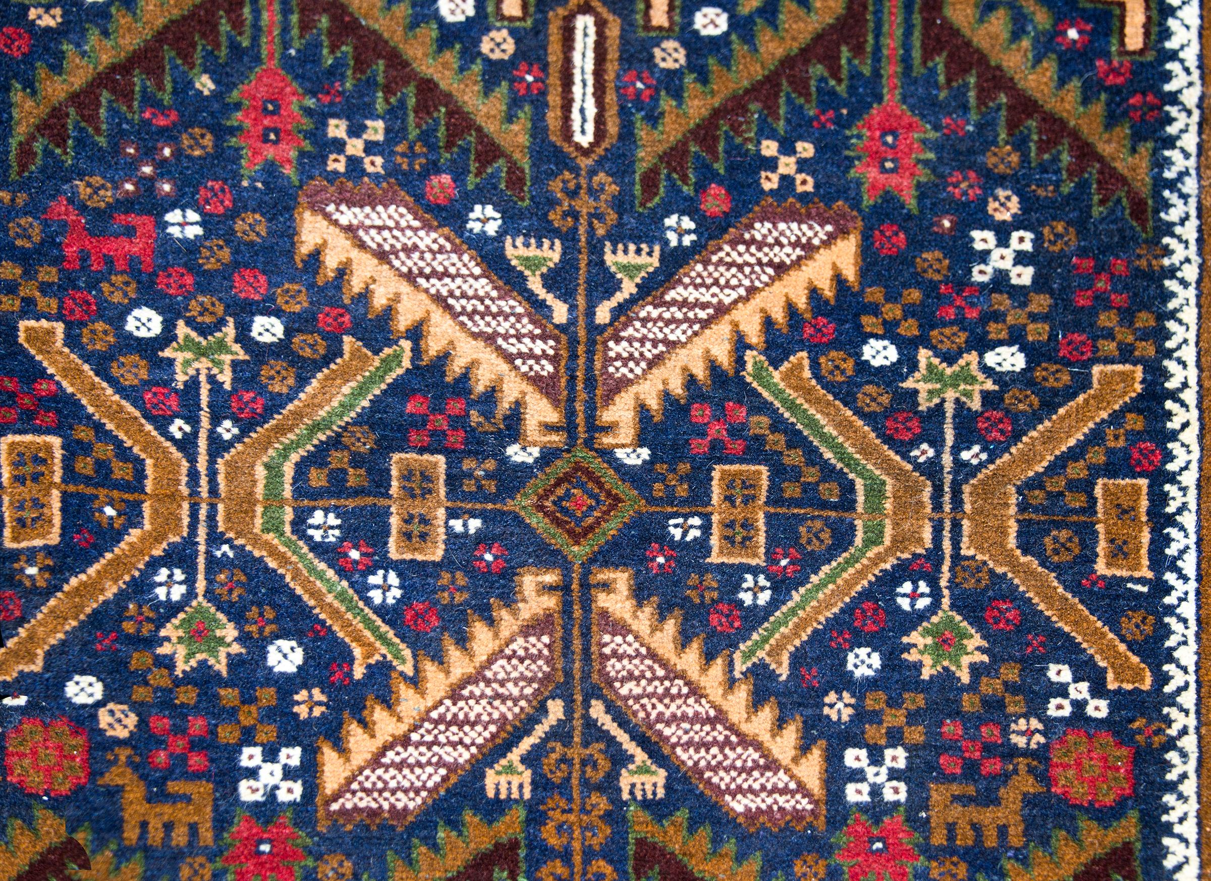 Alfombra afgana baluch vintage Lana en venta