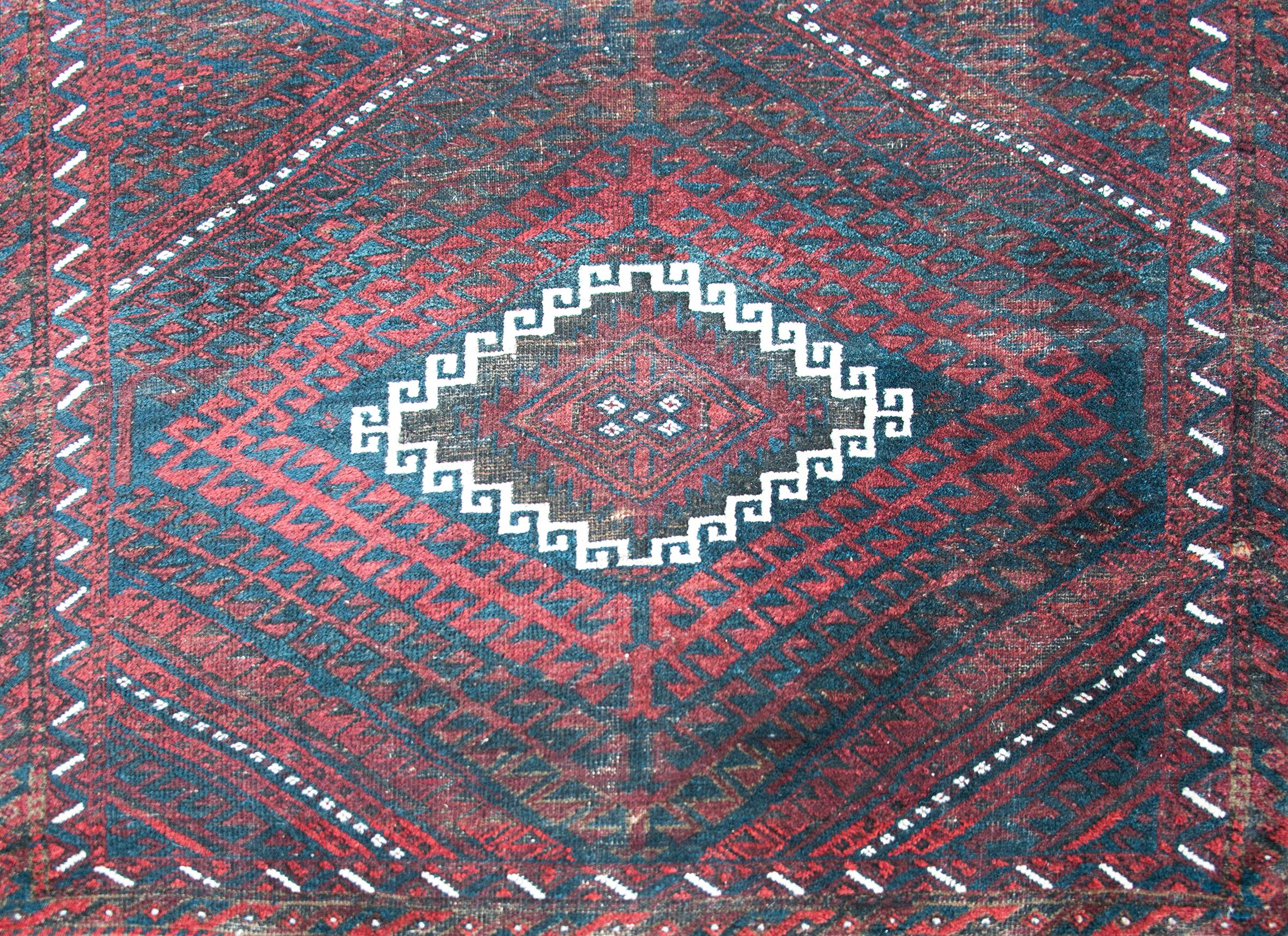 Vintage Afghani Baluch Rug For Sale 1